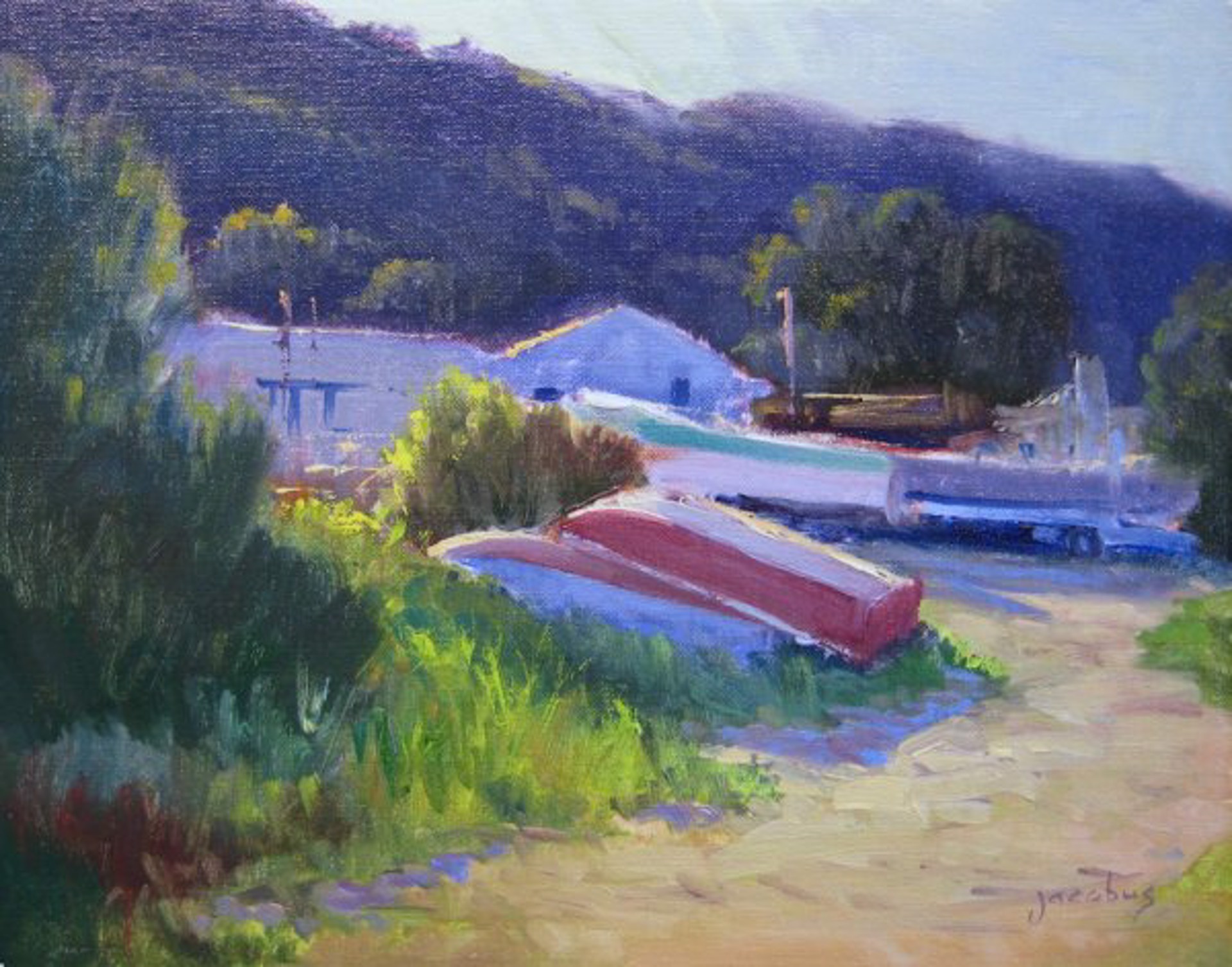 Jacobus: Boat Yard, Tomales Bay by Jacobus Baas