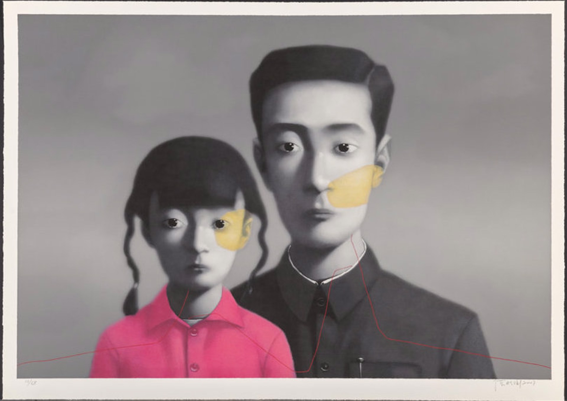 Untitled, from Bloodline: Big Family by Zhang Xiaogang