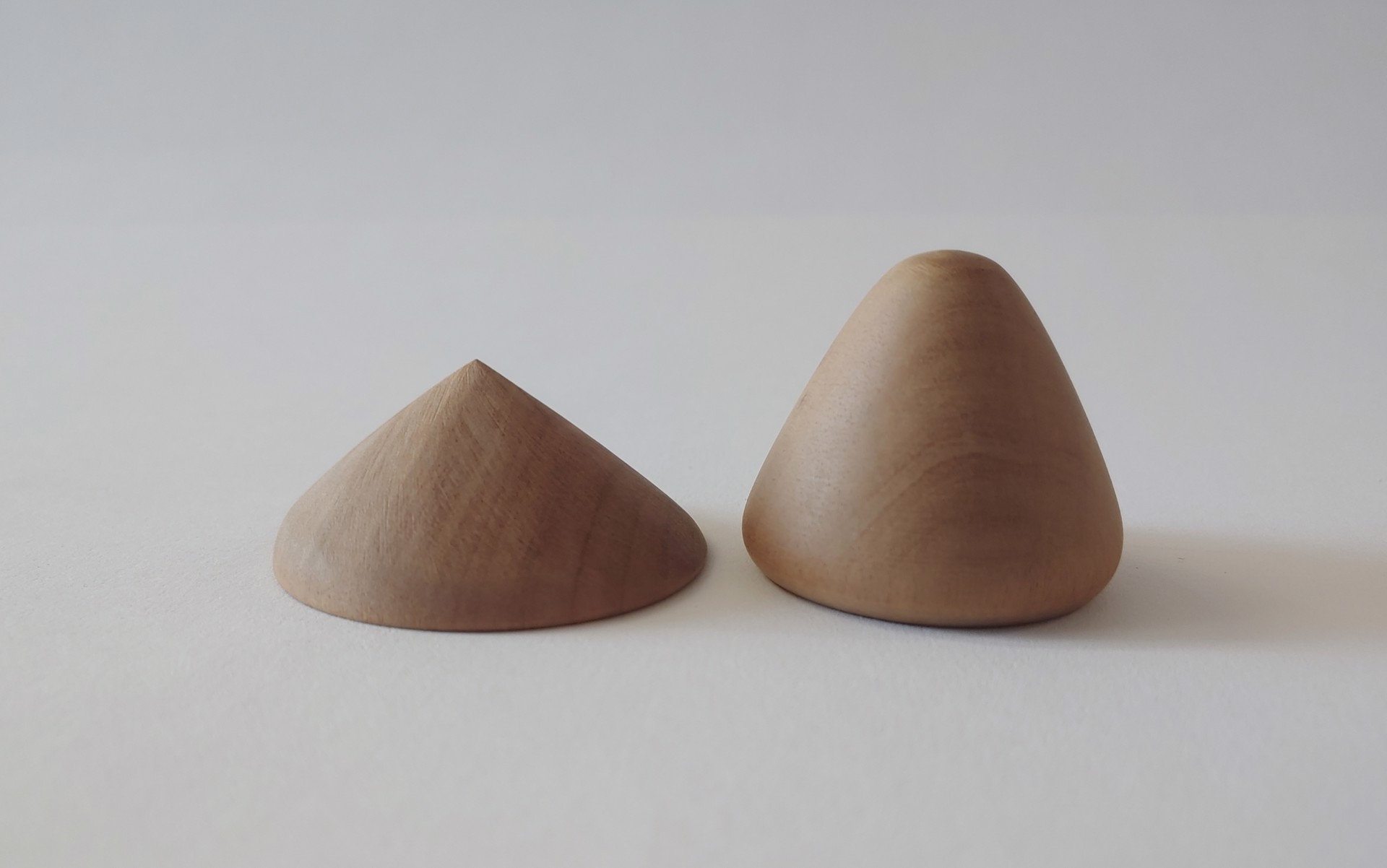 Solid Cones (A)- Wood Sculpture by David Amdur