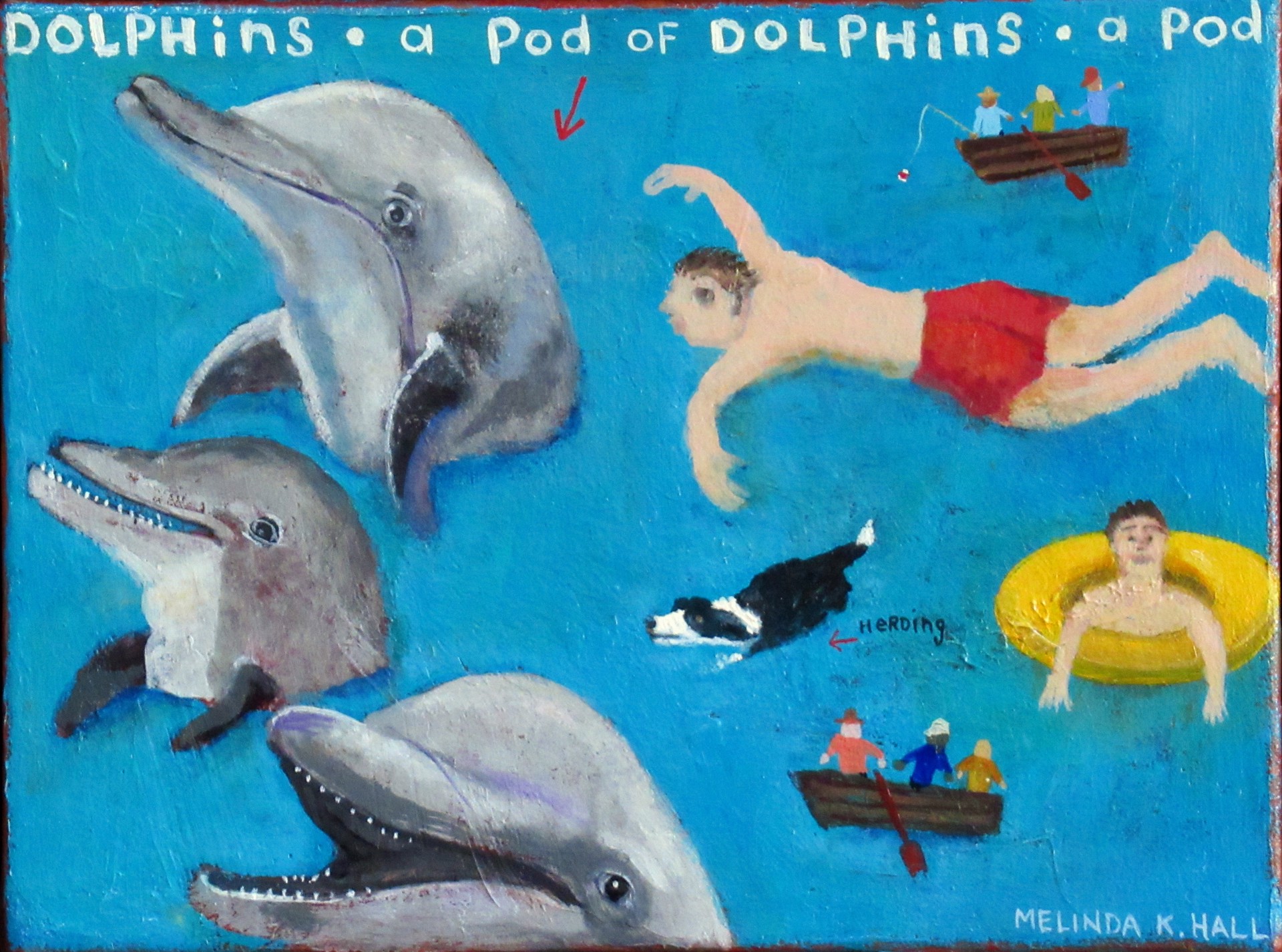 A Pod of Dolphins by Melinda K. Hall