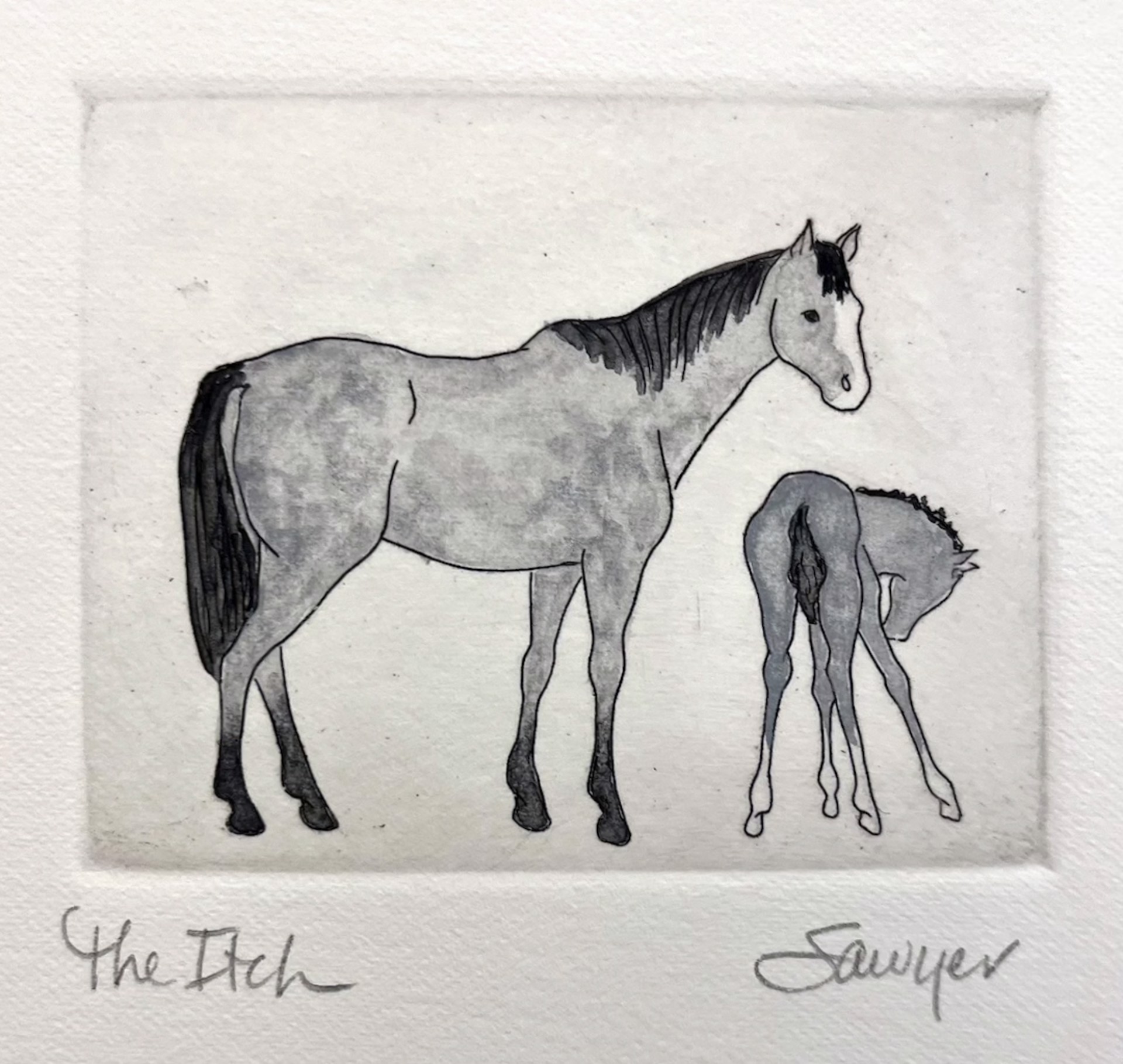 The Itch (unframed) by Anne Sawyer