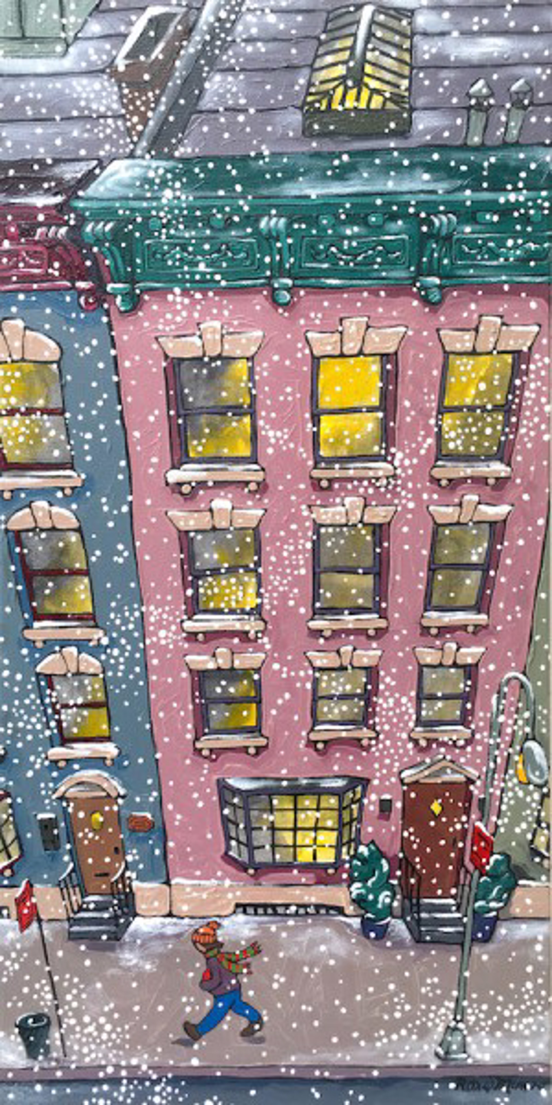 City Solitaire, Snowy Day II by Roxie Munro