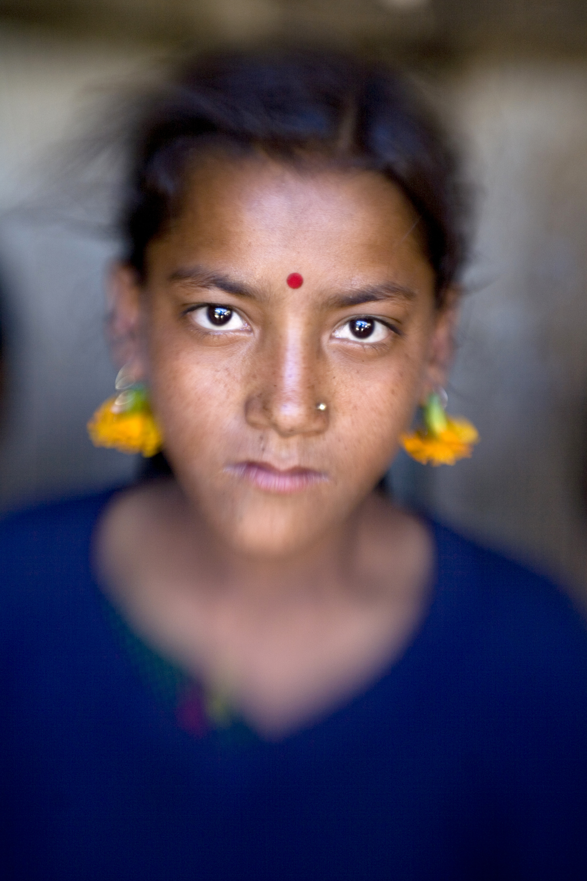 Marigold Girl, Humla Region, Nepal by Cora Edmonds
