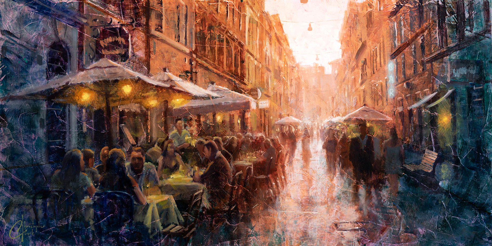 Outdoor Cafes in Rome, Italy by Christopher Clark