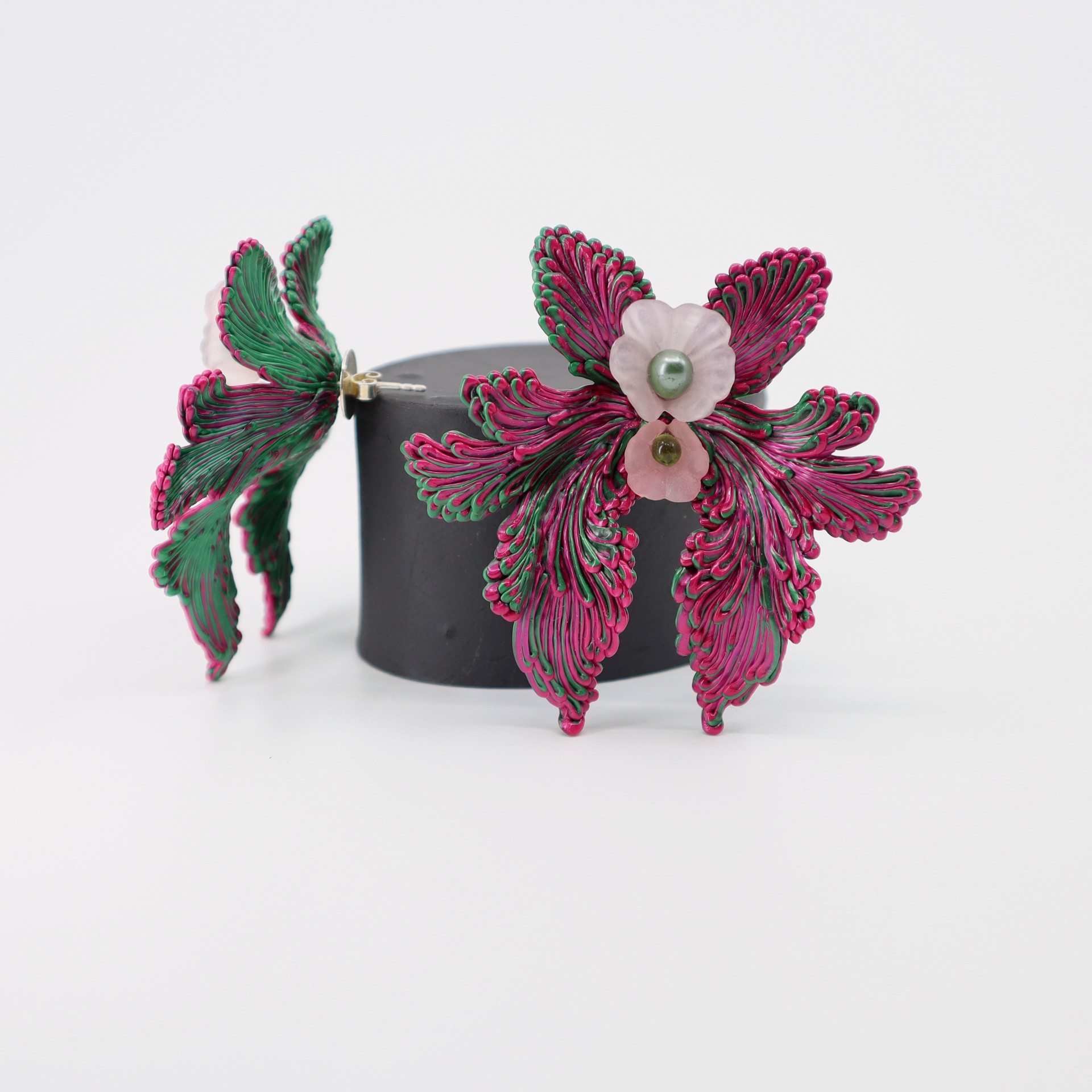 Red Swallowtail (Earrings) by Carina Shoshtary