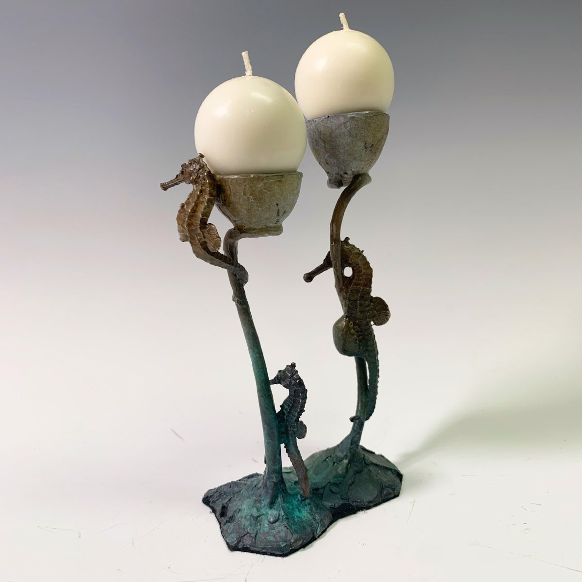 Double Seahorse Candle sticks by Dan Chen