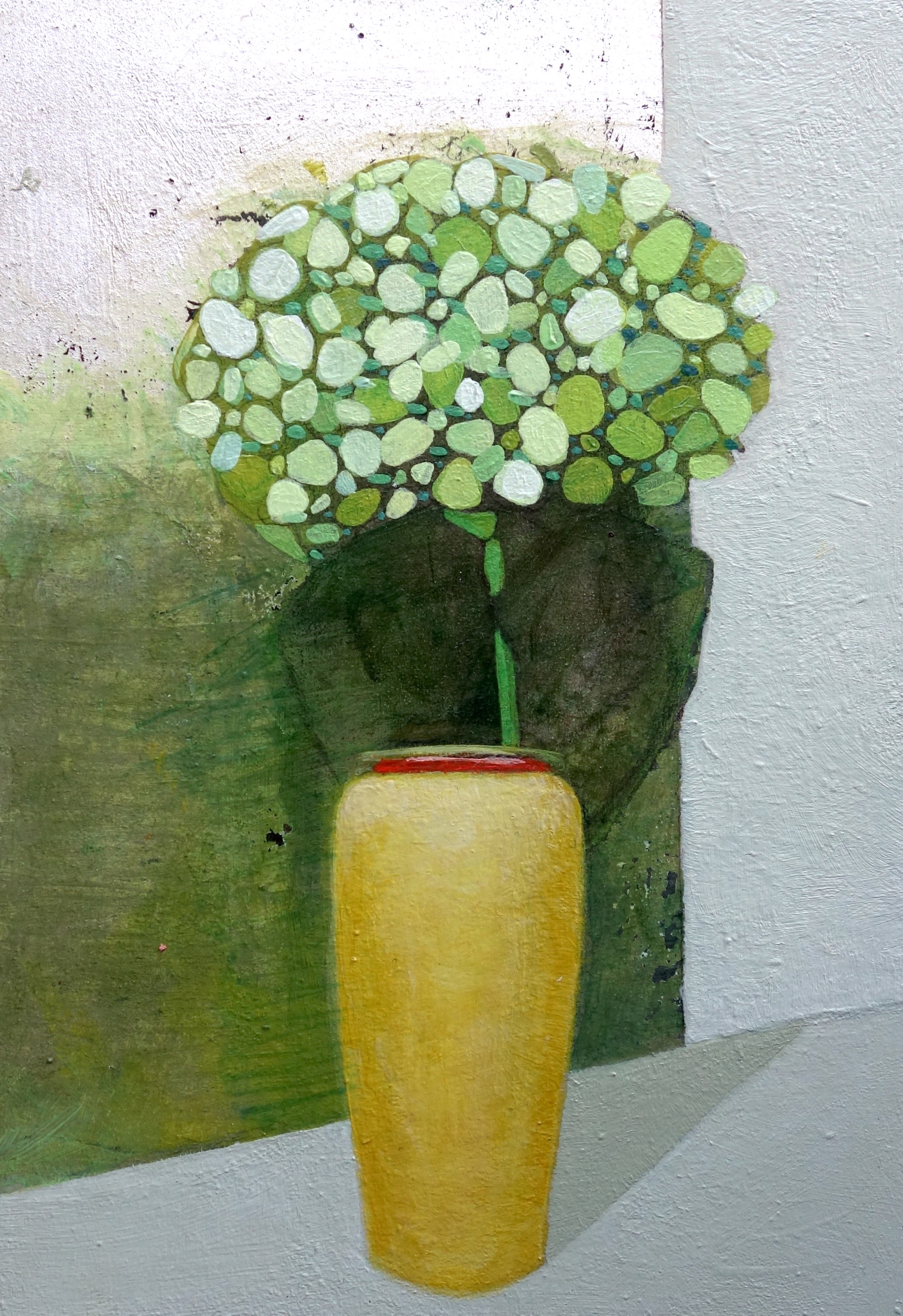 Green and Silver Hydrangea by Sheila Keefe Ortiz