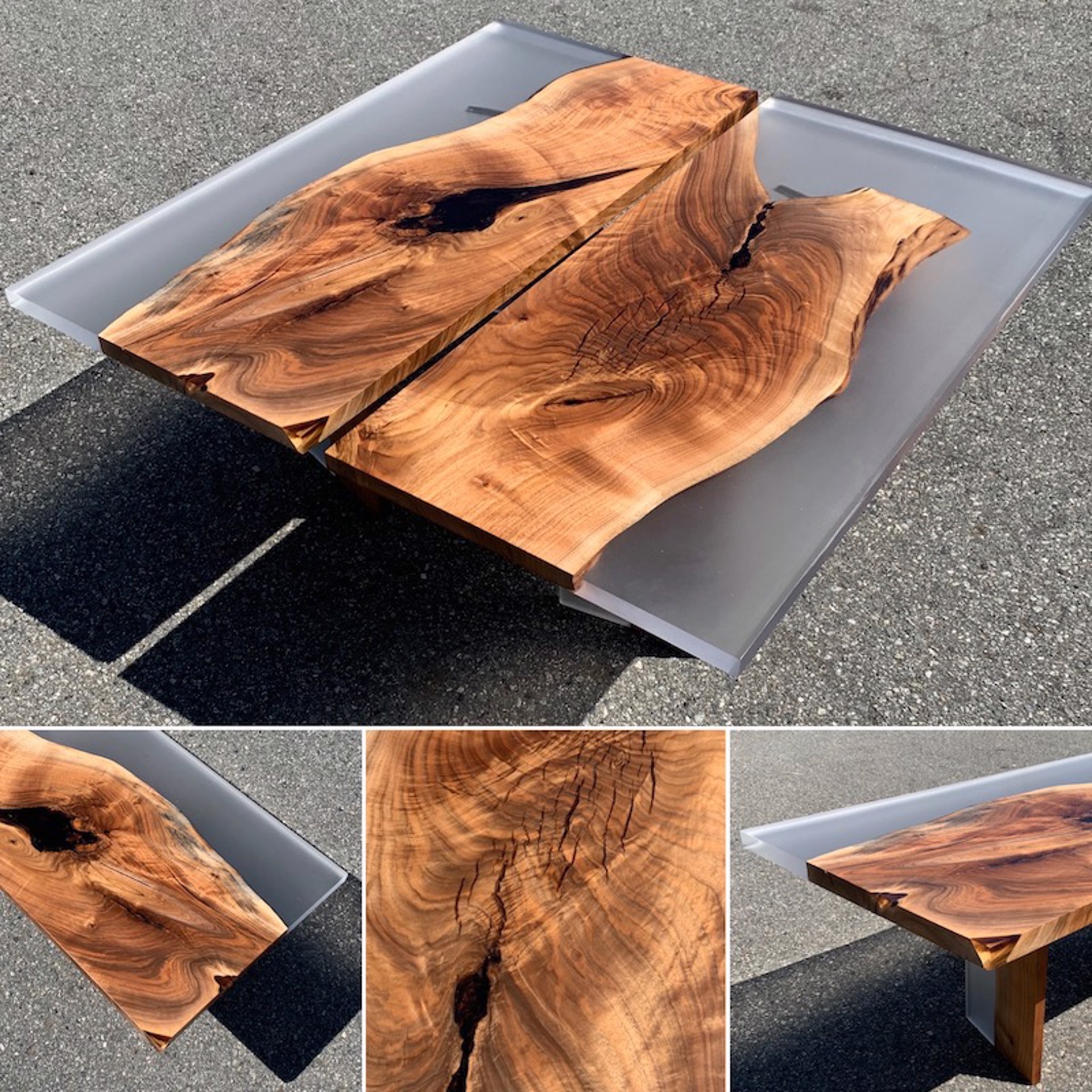 Butternut Dipytch Coffee Table 2 of 2 by Benjamin McLaughlin