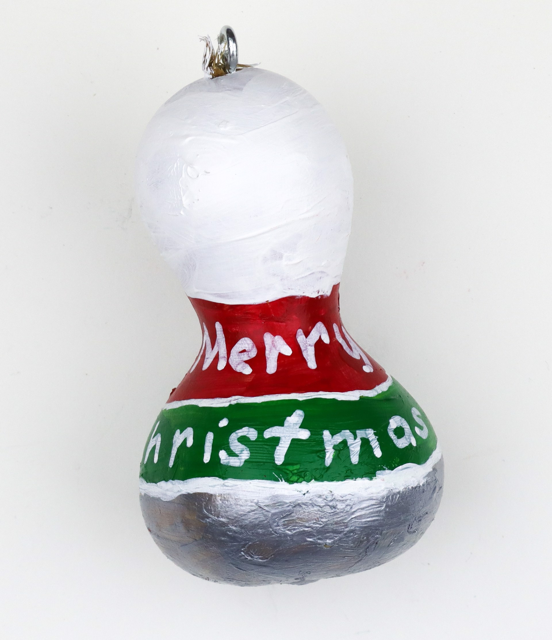 Merry Christmas (gourd ornament) by Eric Kendrick