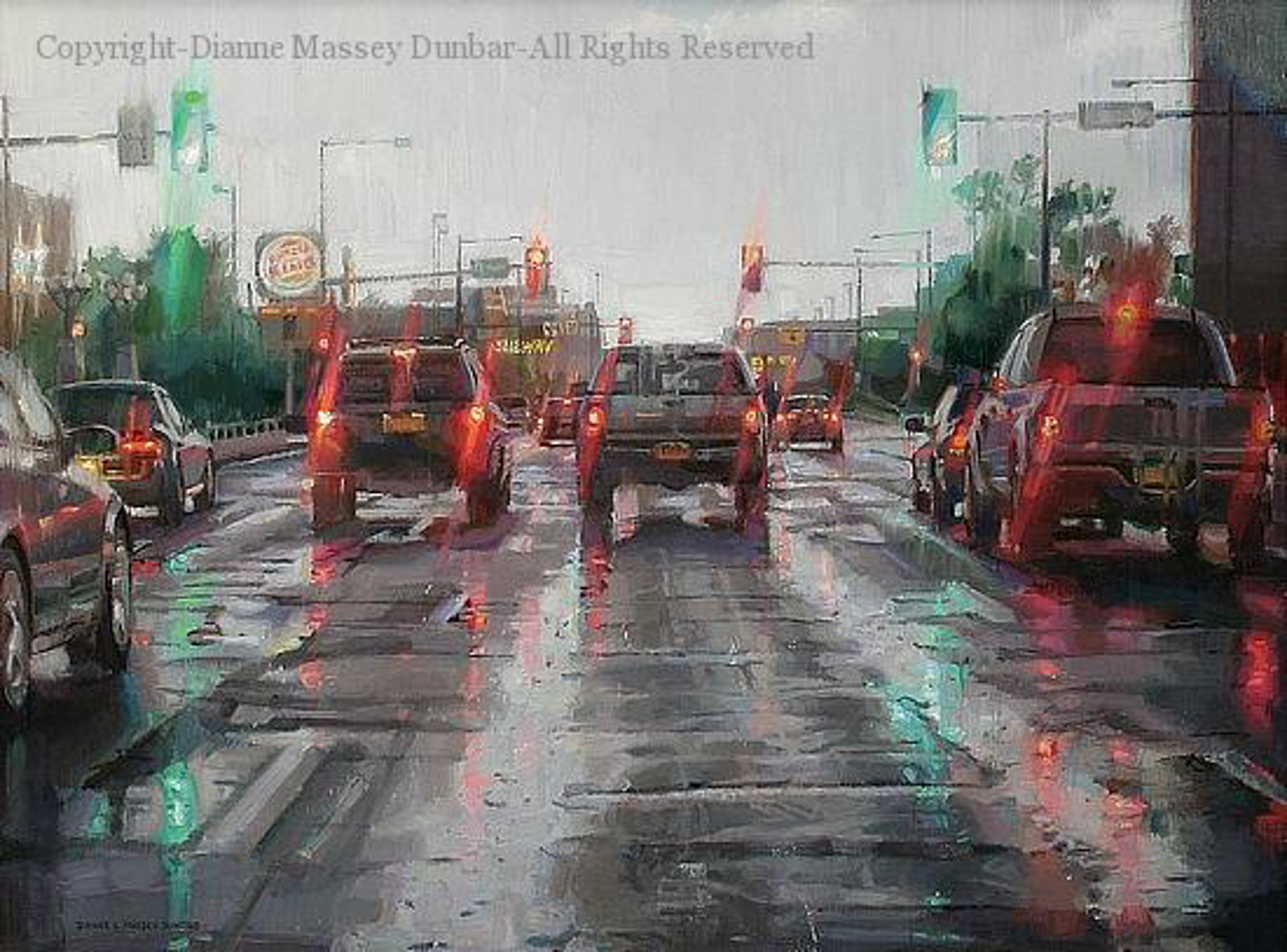 Driving in the Rain by Dianne L Massey Dunbar