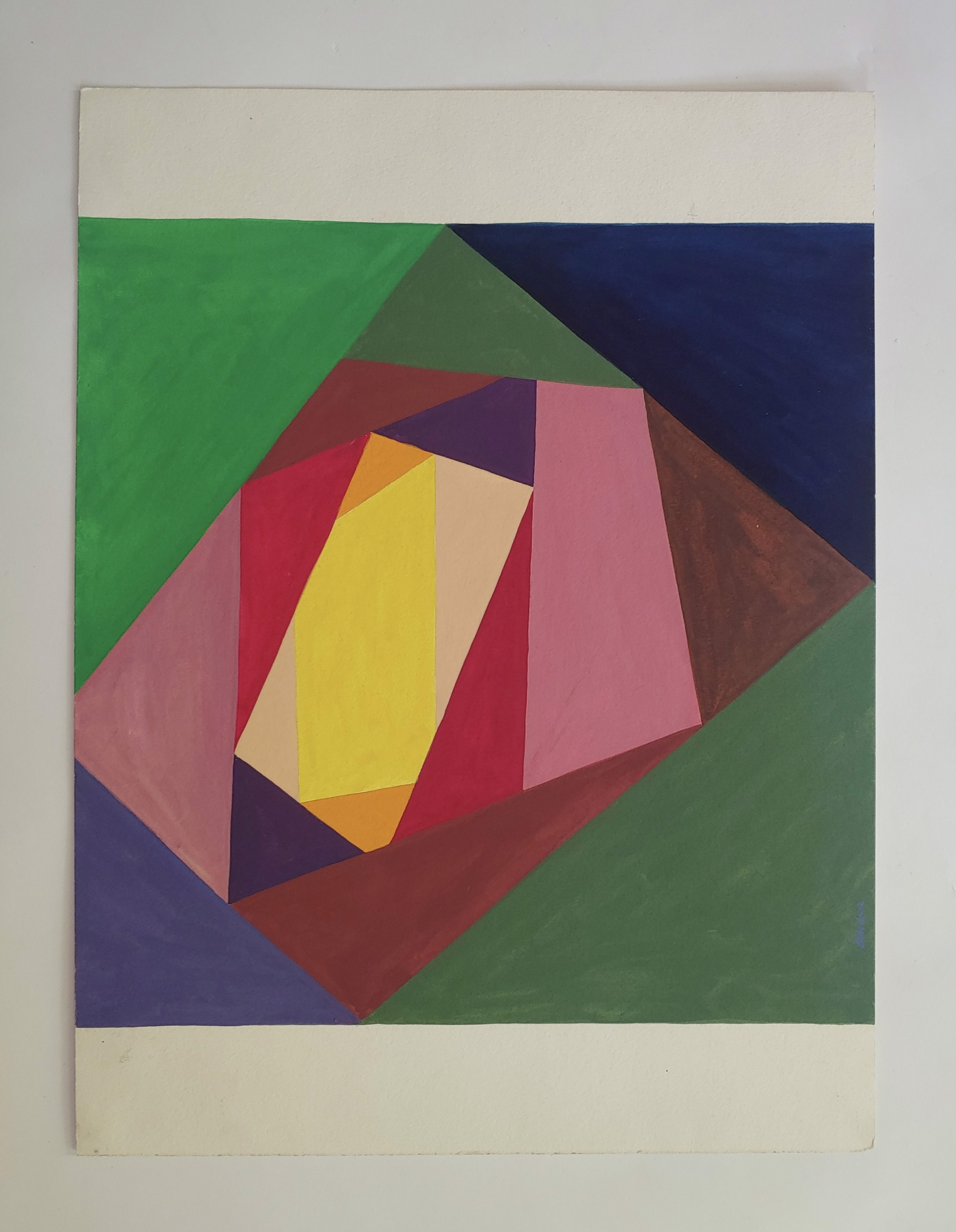Geometric Colors - Painting by David Amdur