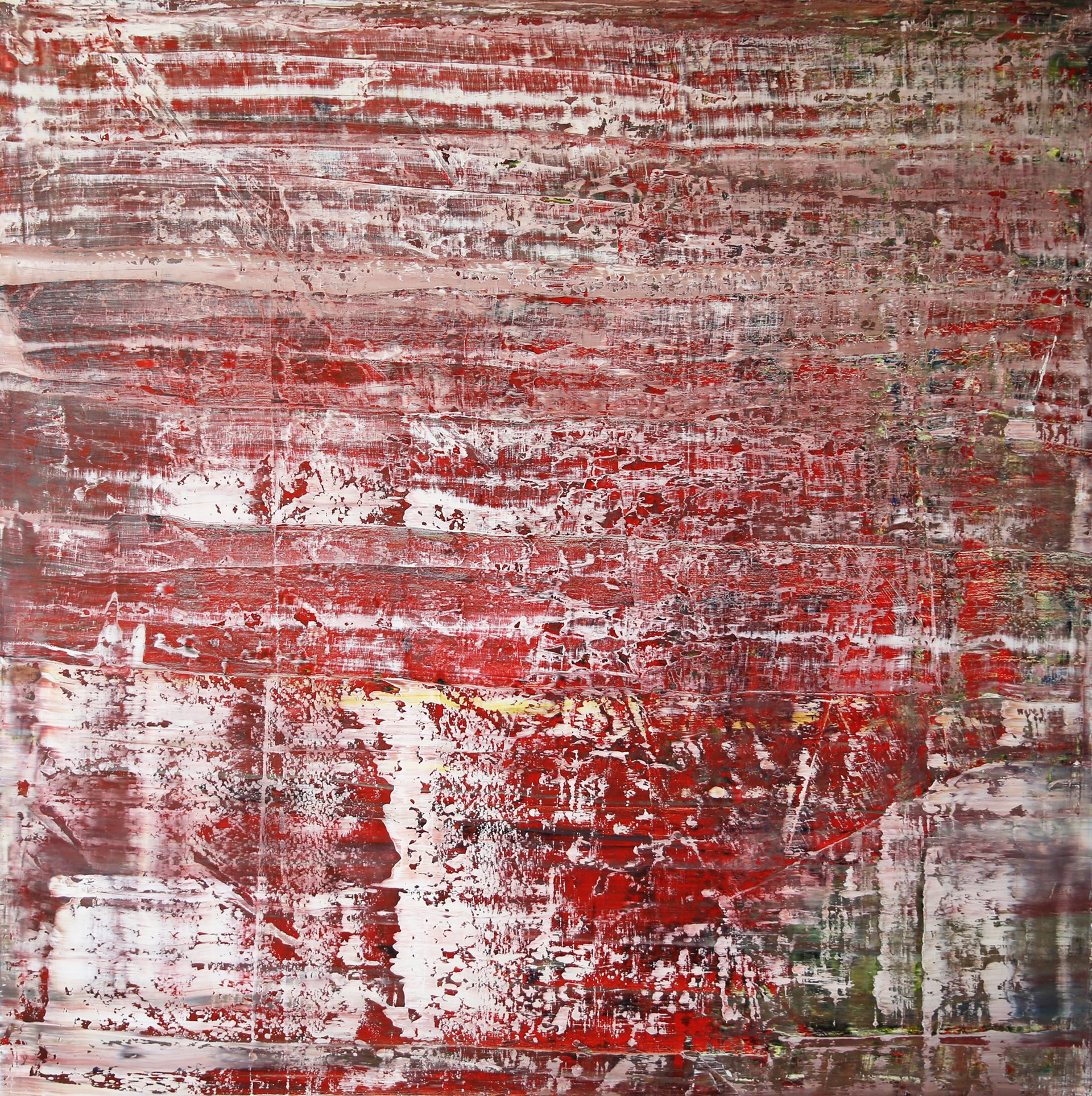 Abstract with Red (#280) by Harry James Moody