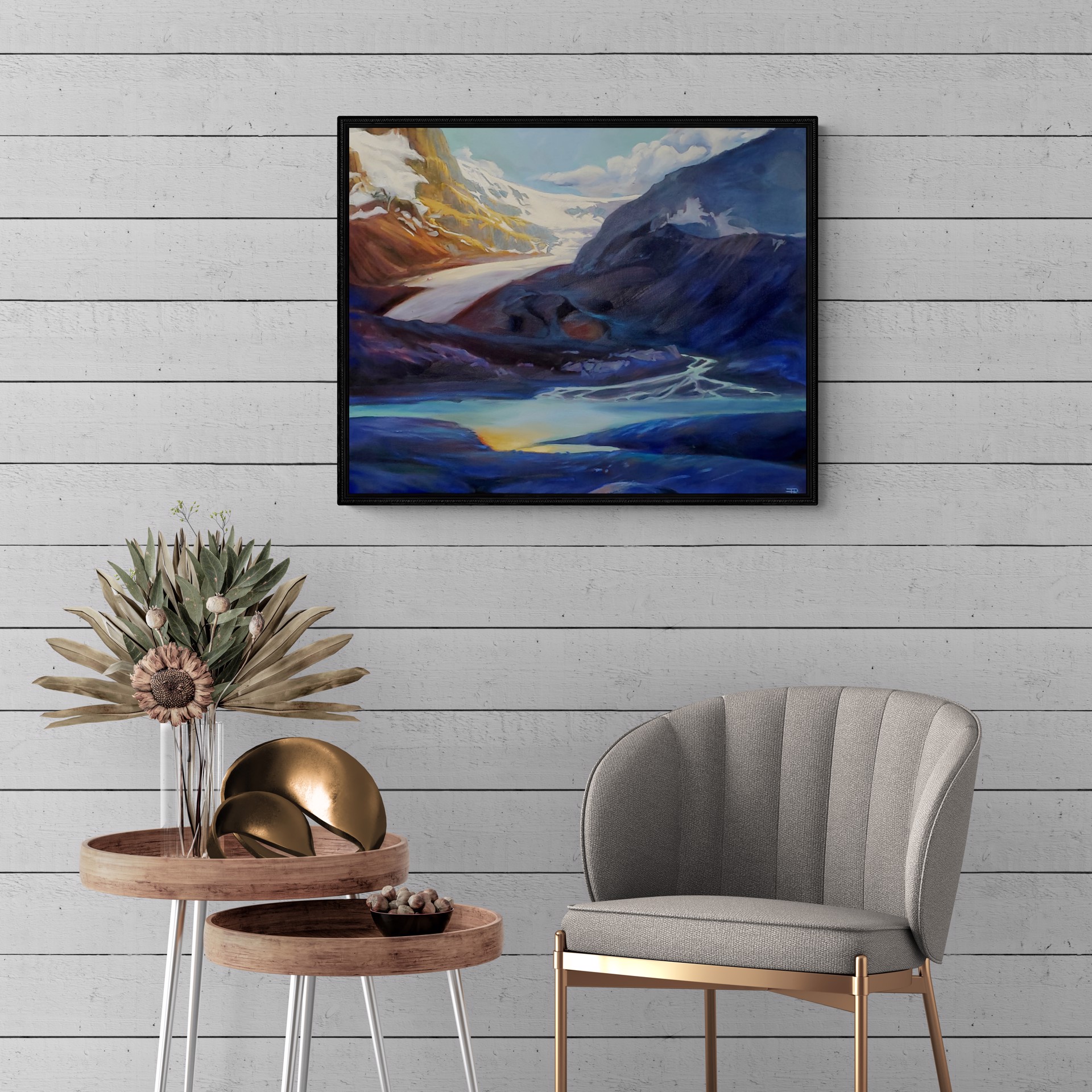 Afternoon at Athabasca Glacier by Pascale Robinson