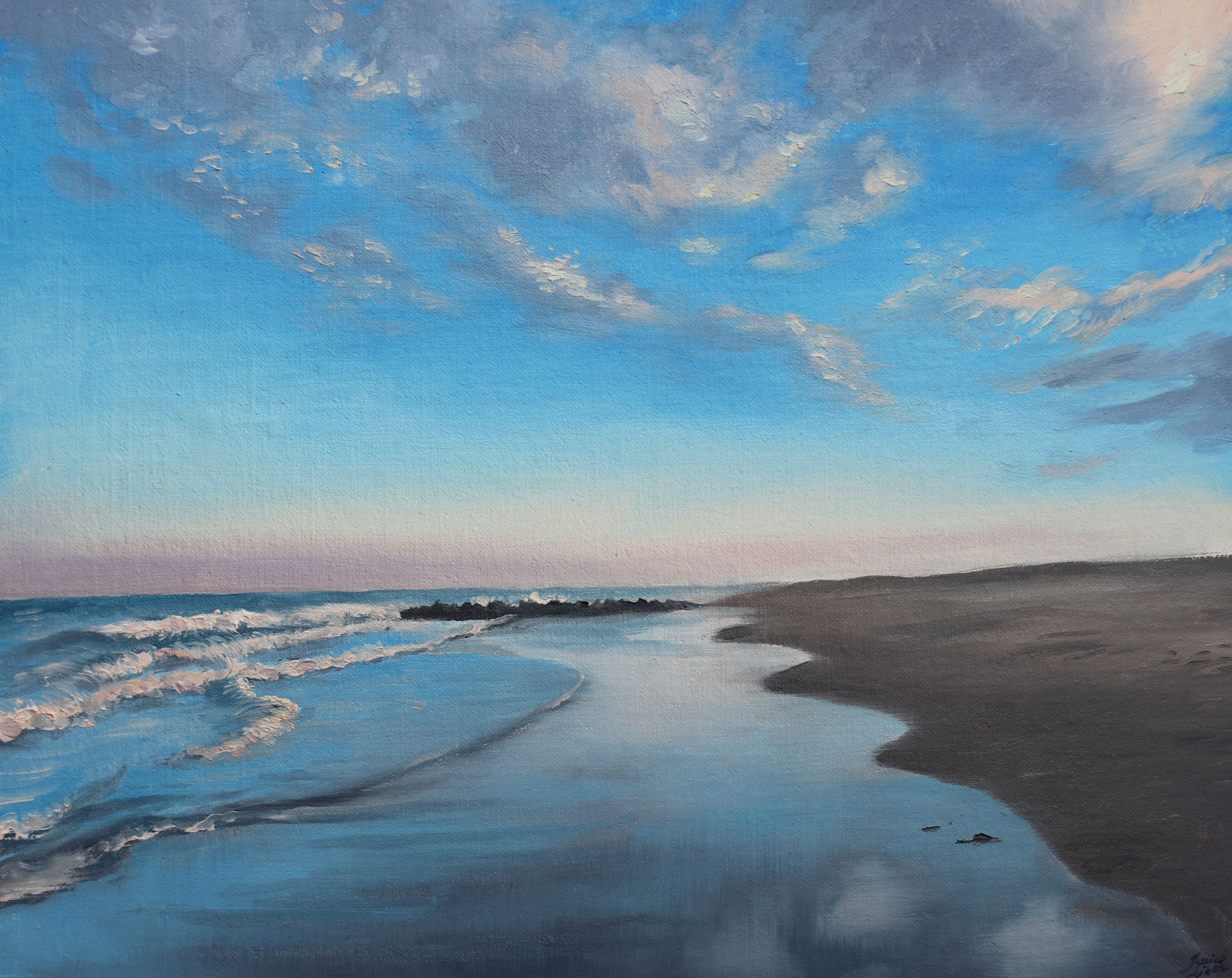 Pearly Sky and Sea by Jessica Libor