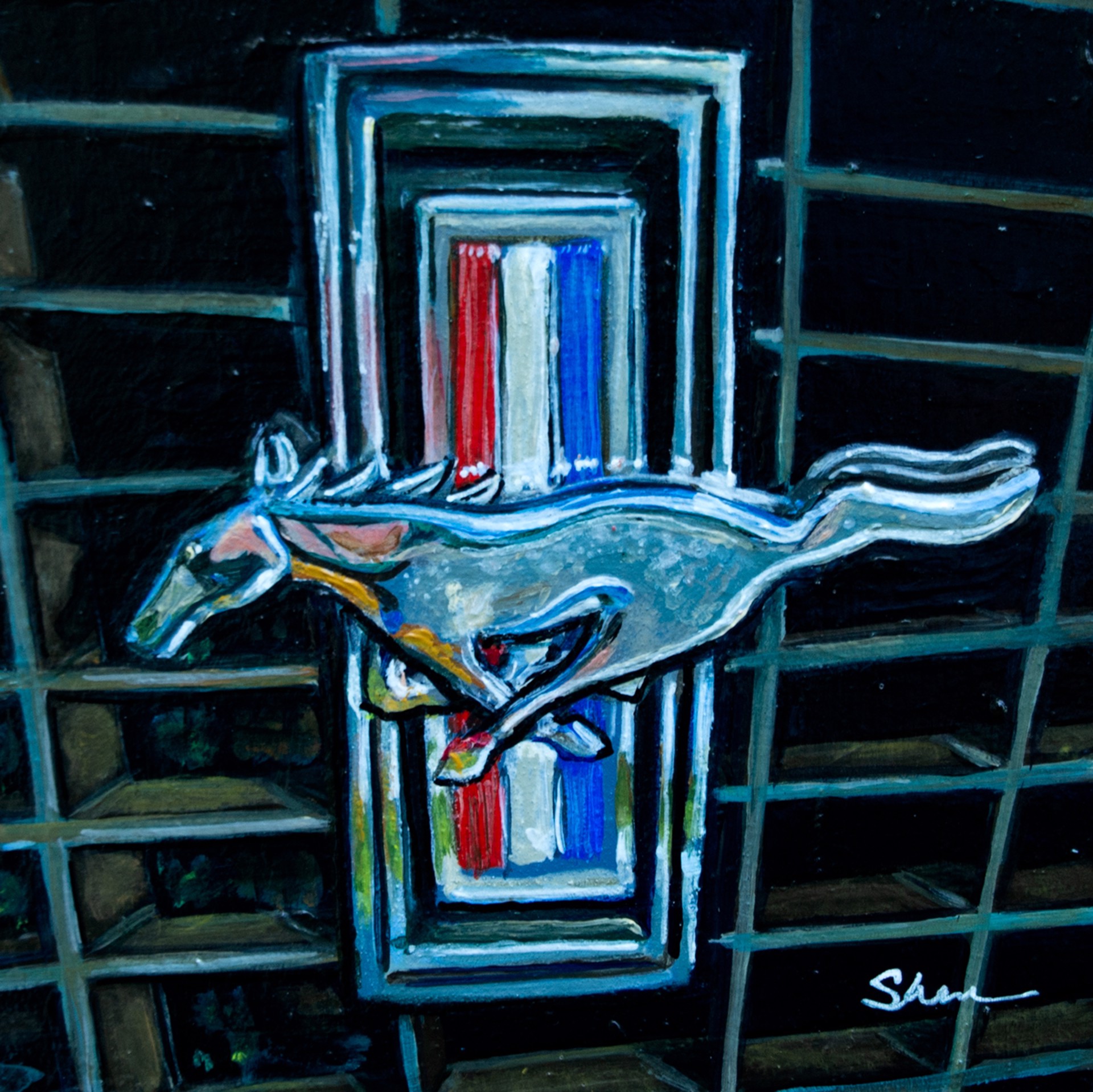Pony Power - Ford Mustang Emblem by Shan Fannin