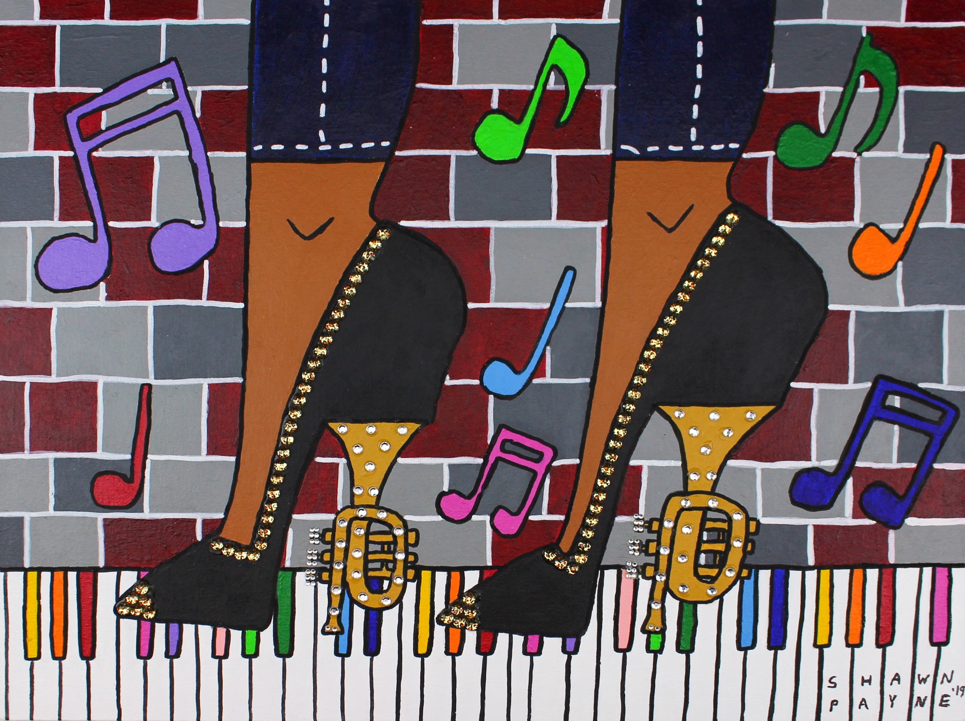 Trumpet Heels (FRAMED) by Shawn Payne