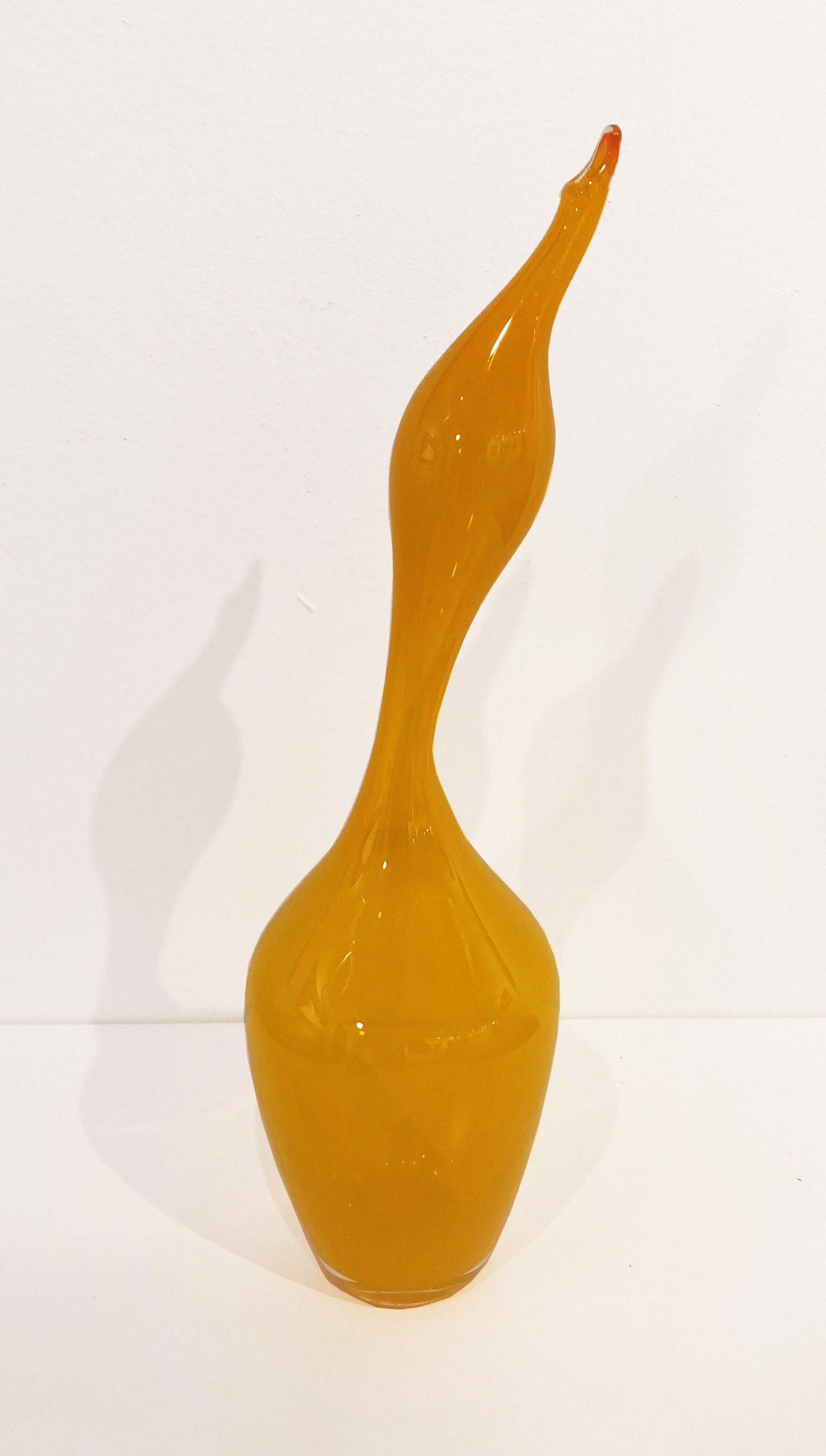 Orange Piccolo Silhouette Bottle by Michael Moran