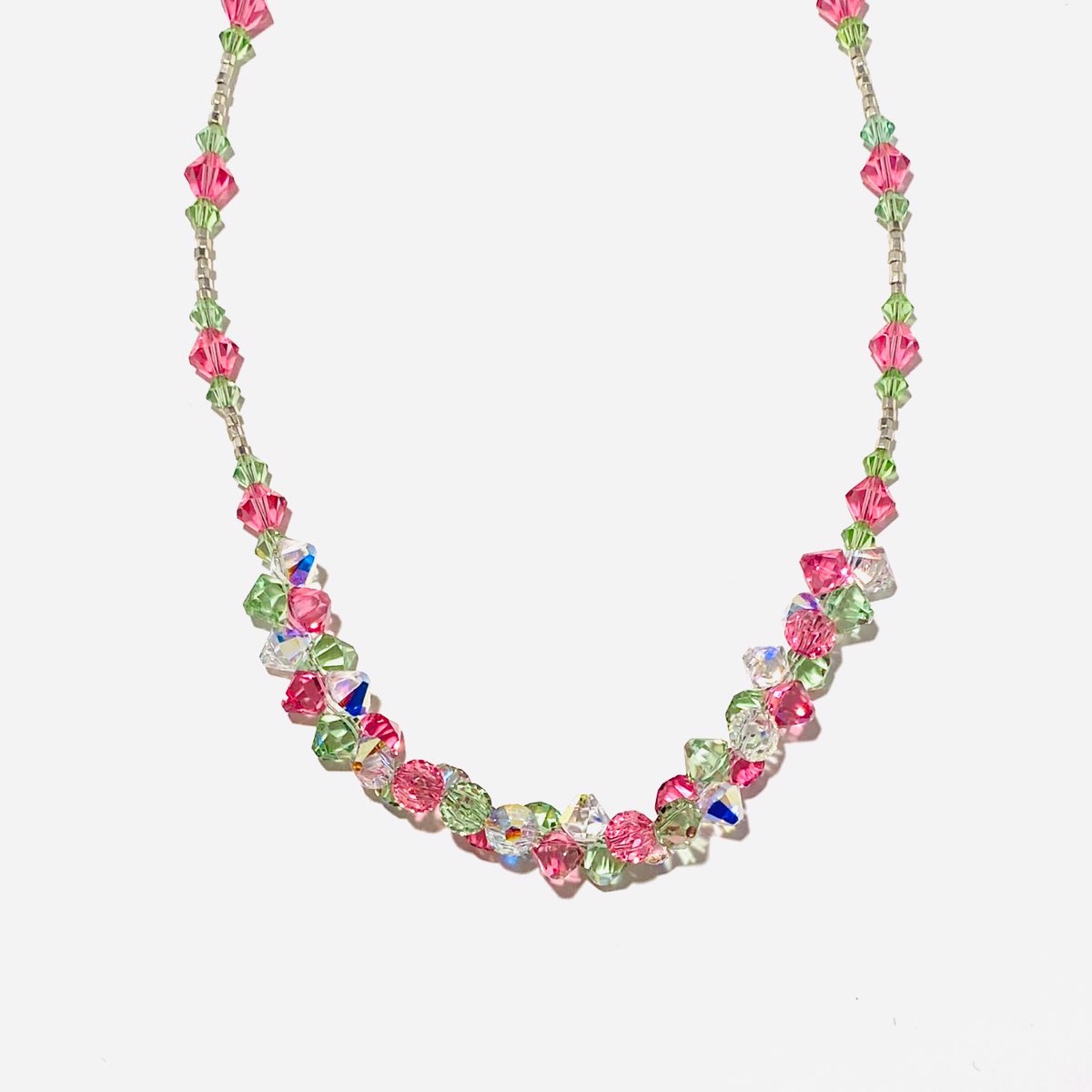 Babe in Sorbet Swarovski Crystal Necklace SHOSH23-9 by Shoshannah Weinisch