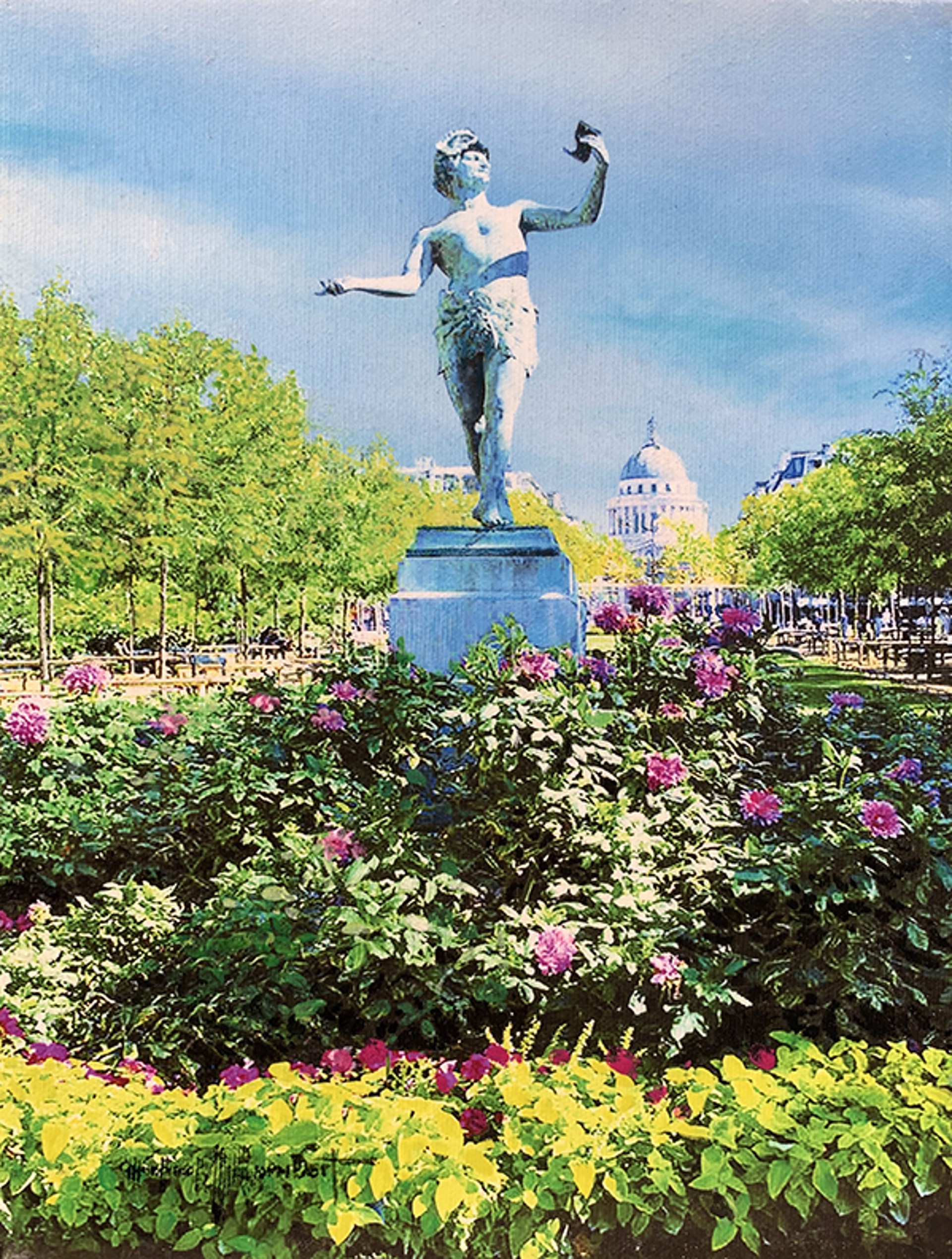 Tuileries Garden Statue by Michael A. F. Gumbert