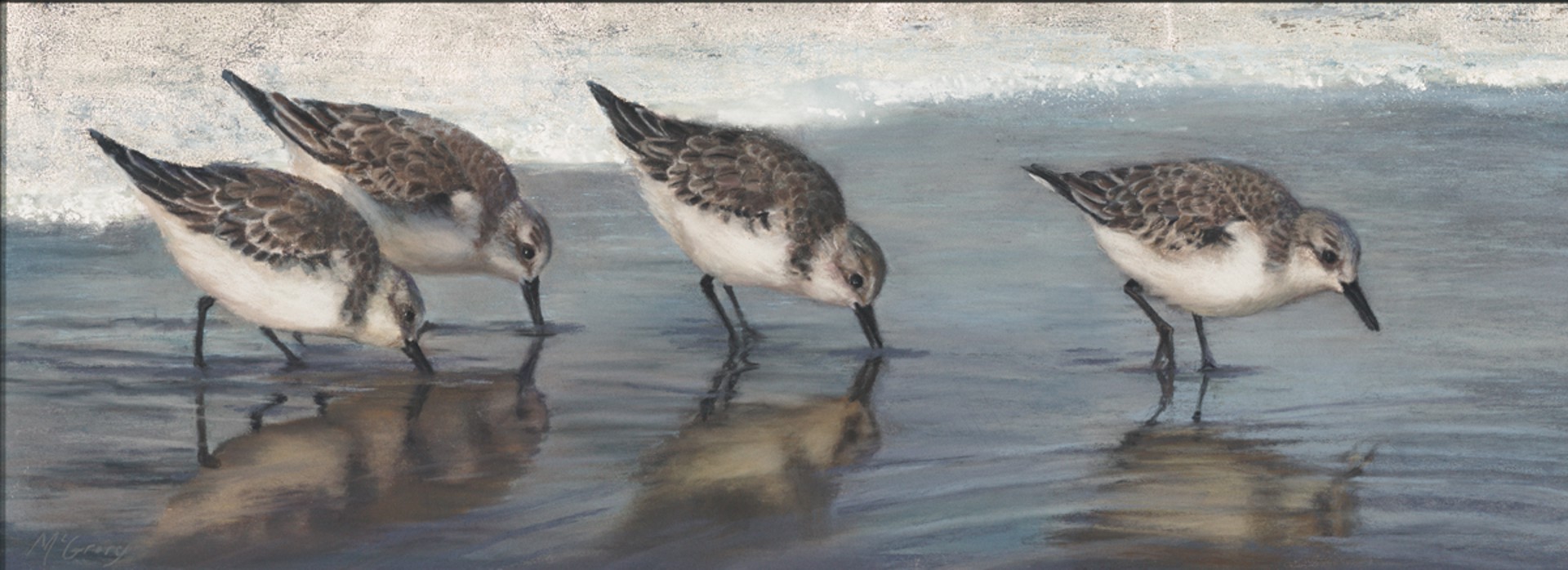 Four on the Beach by Anne McGrory