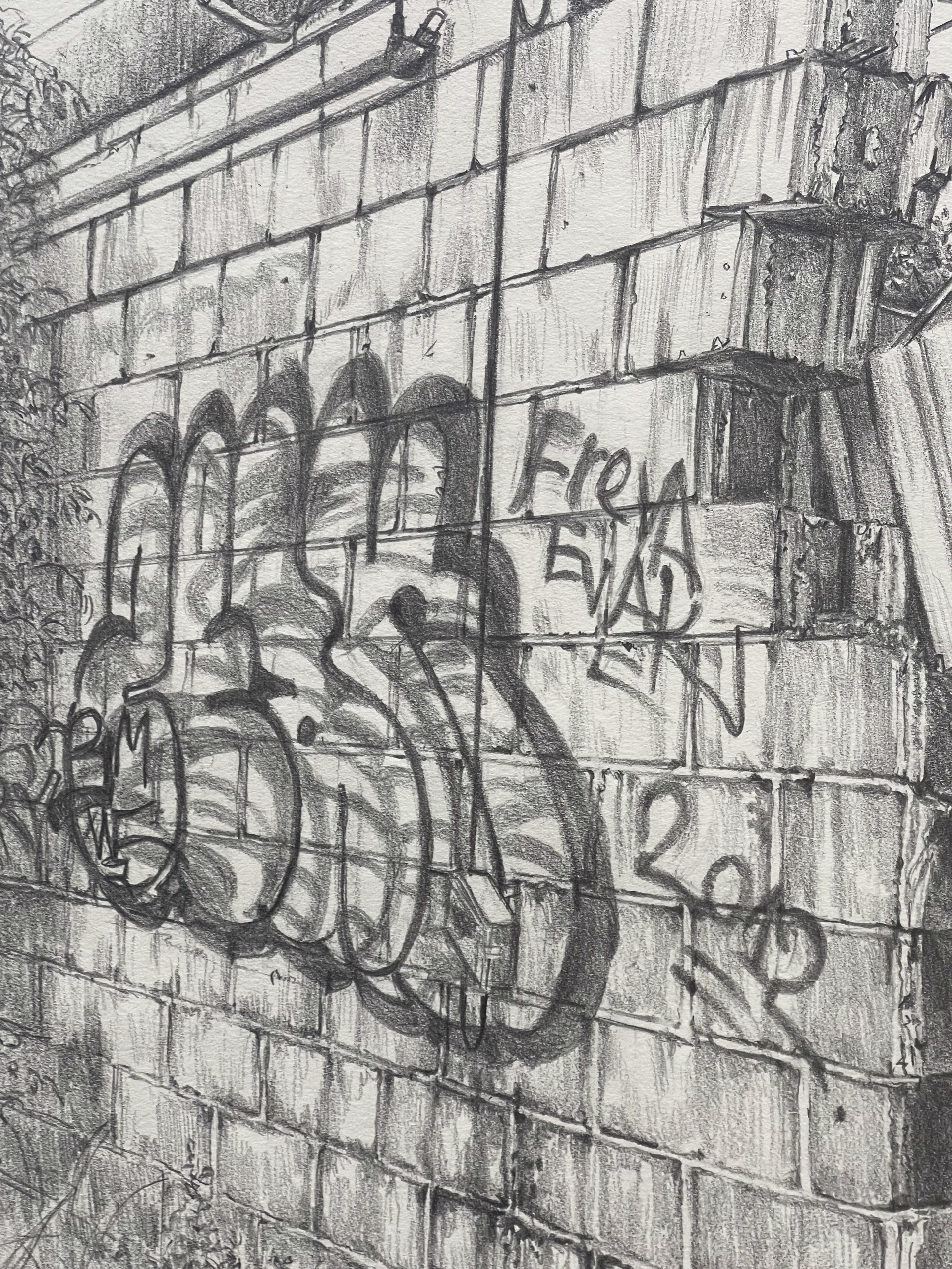 Graffiti Wall by Shirley Rabe' Masinter