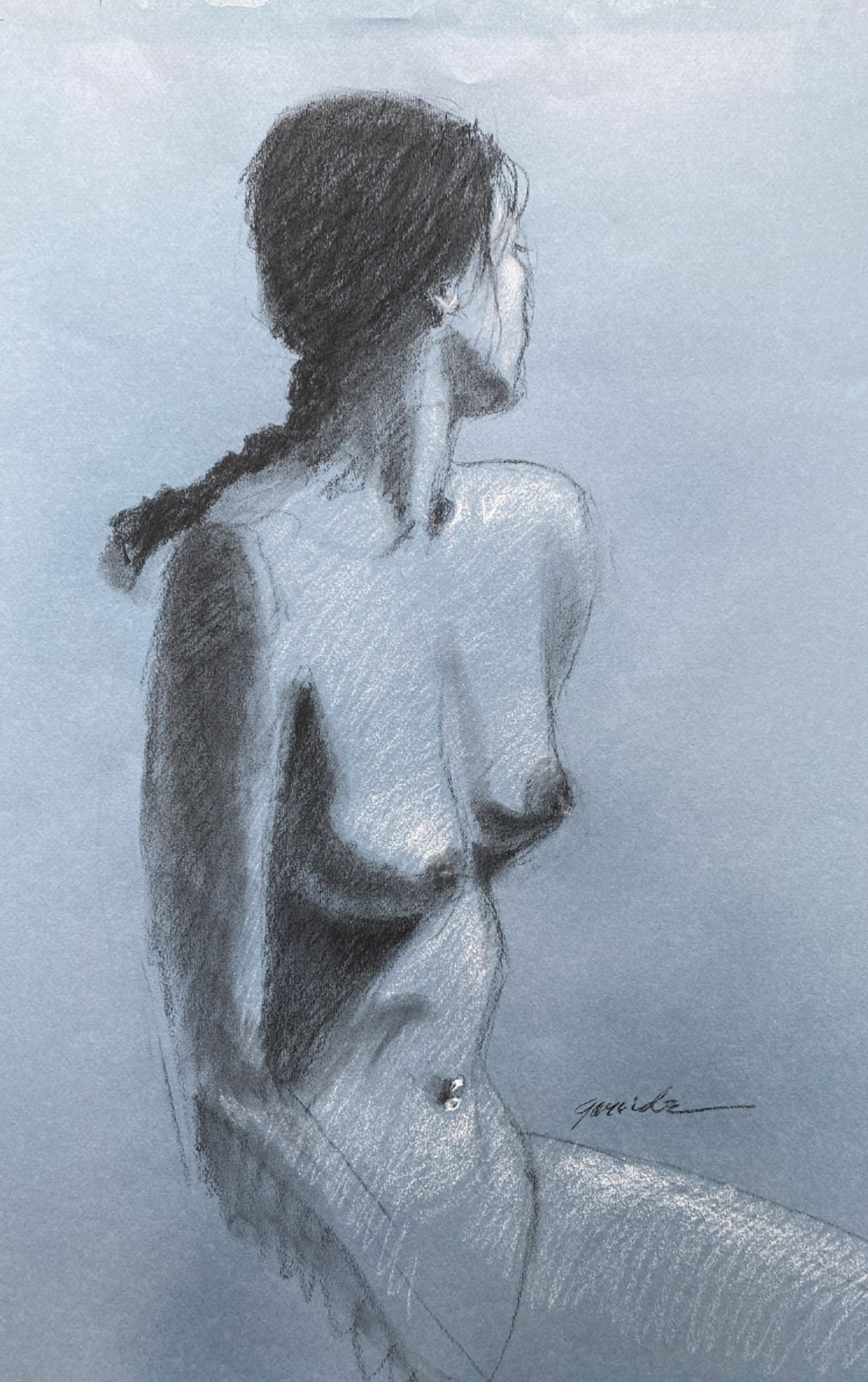 Nude in Blue by A. LaMoyne Garside