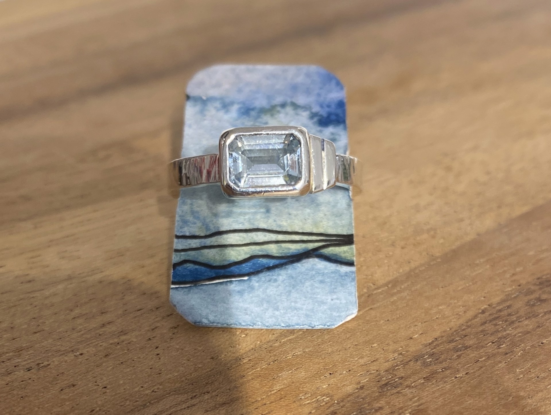 Ring | Sterling Silver and Aquamarine by Amy Shady