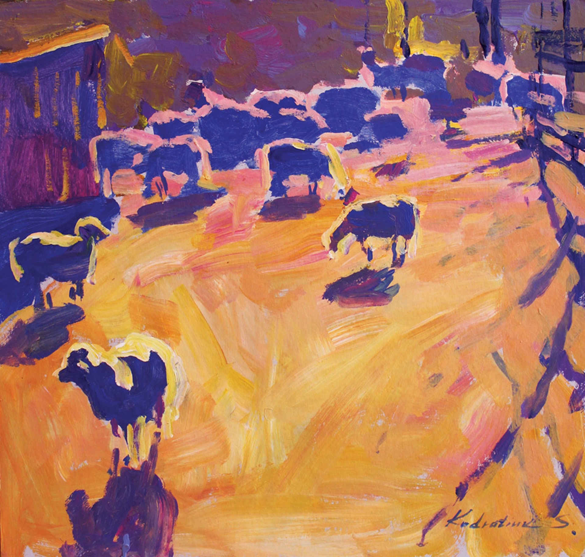 On Sheep Pasture by Sergei Kondratyuk