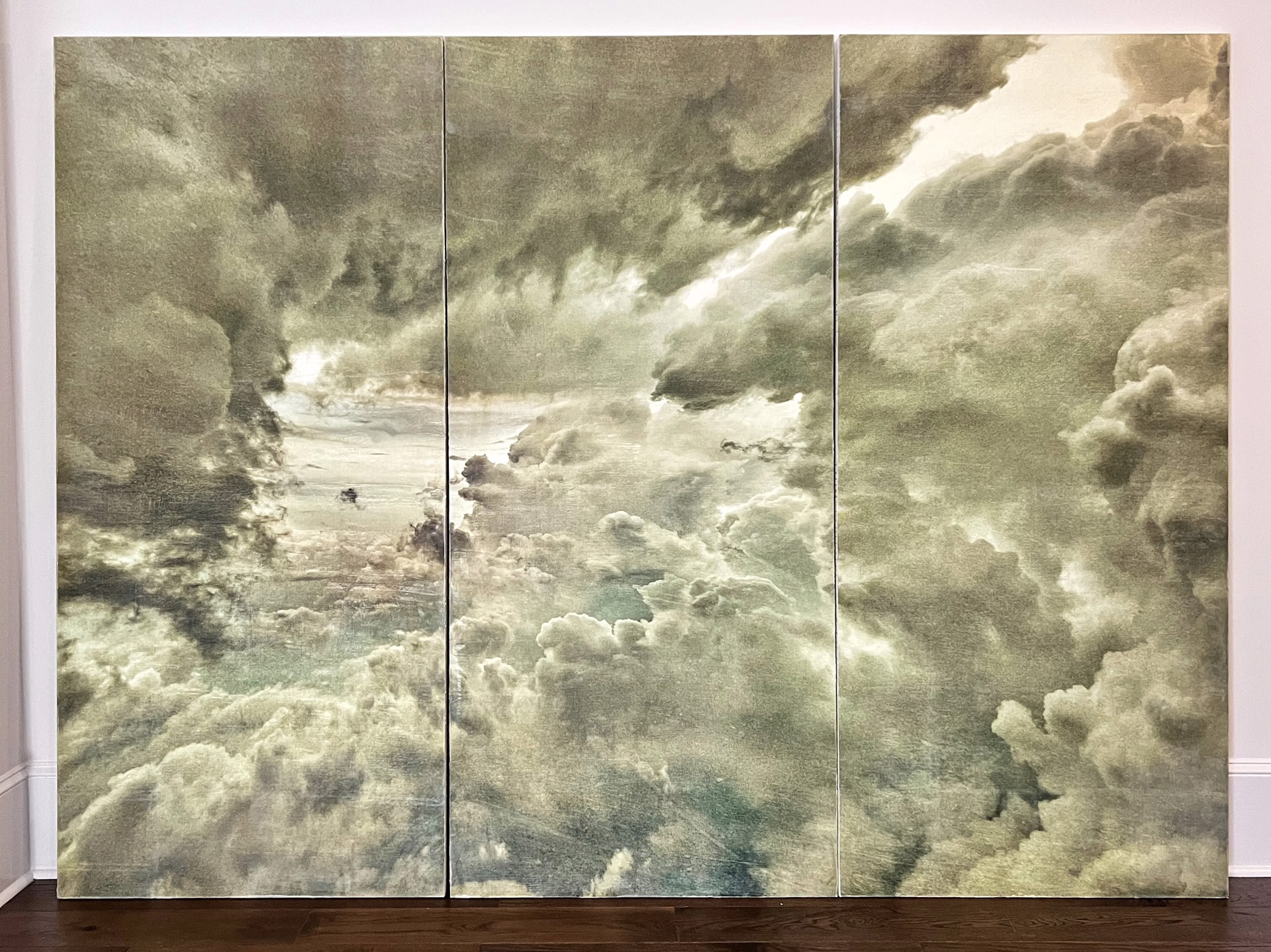 Cloud Study 10 (Triptych) by Catherine Erb