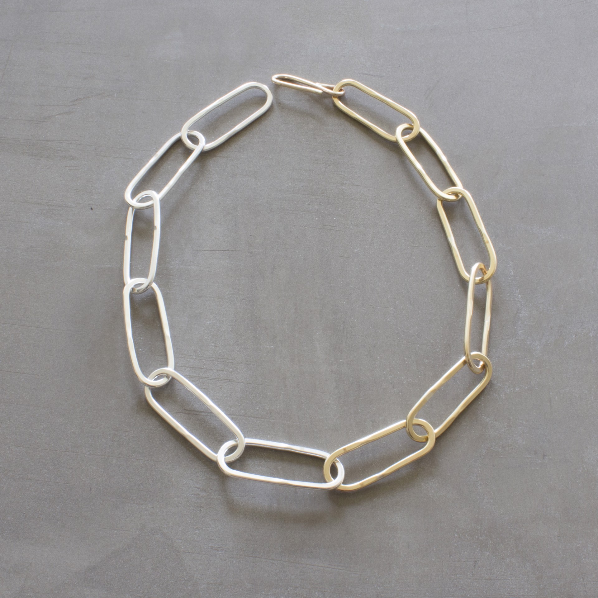 Chunky Chain BRASS + STERLING by Audrey Laine