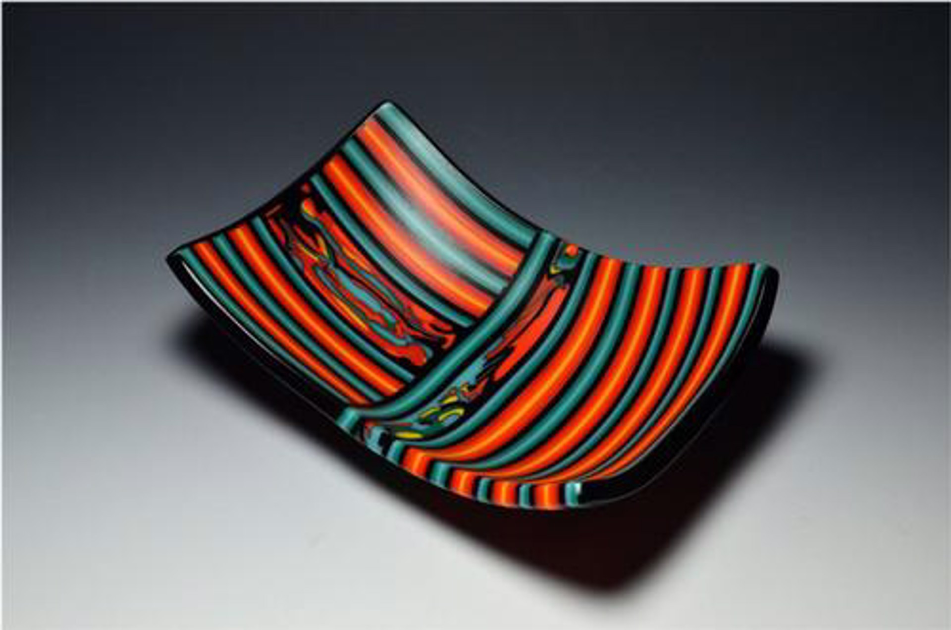 Autumn Refelctions Scoop Bowl by Lydia Piper
