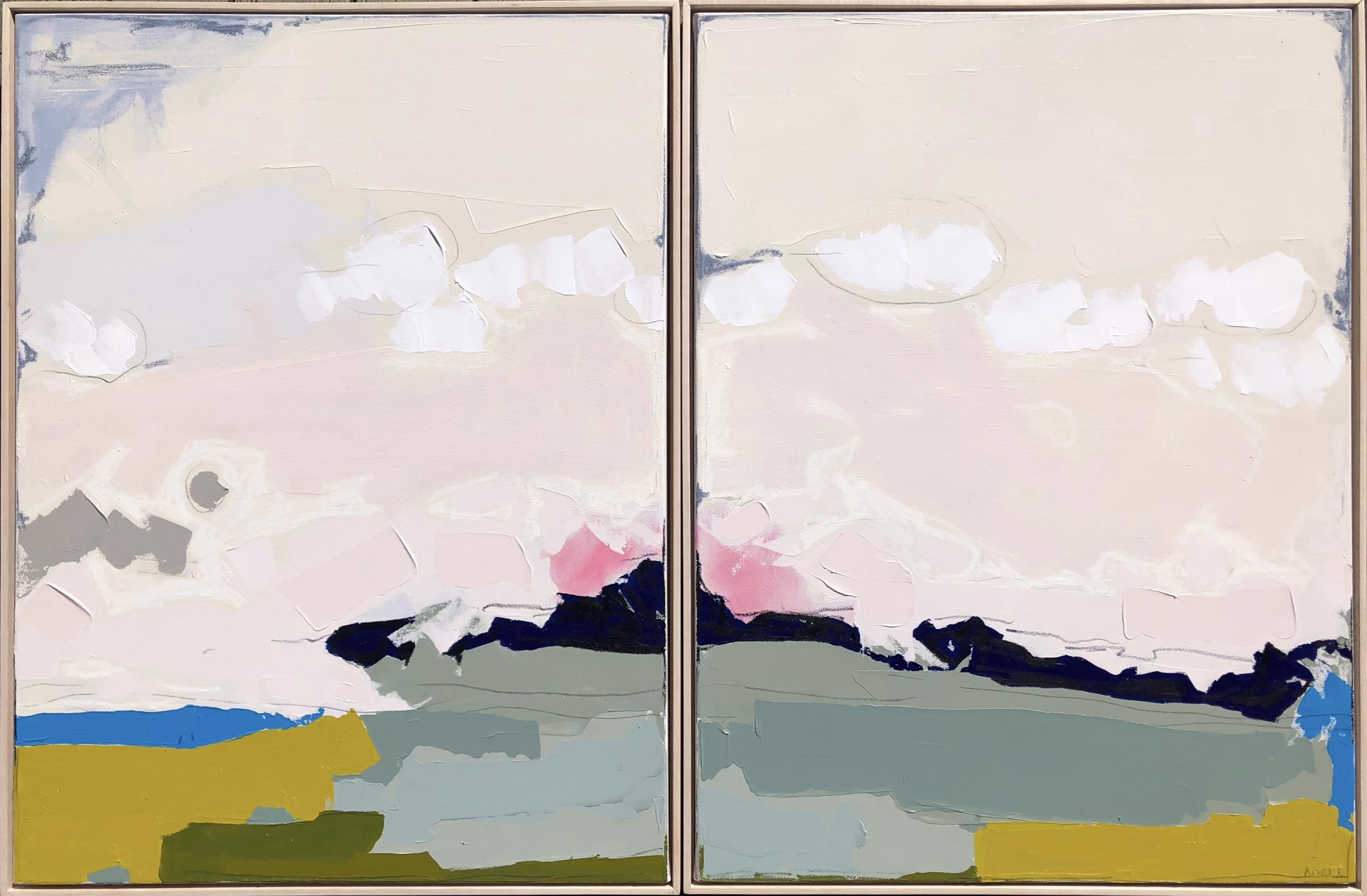 To Another Tune (diptych) by Adele Yonchak