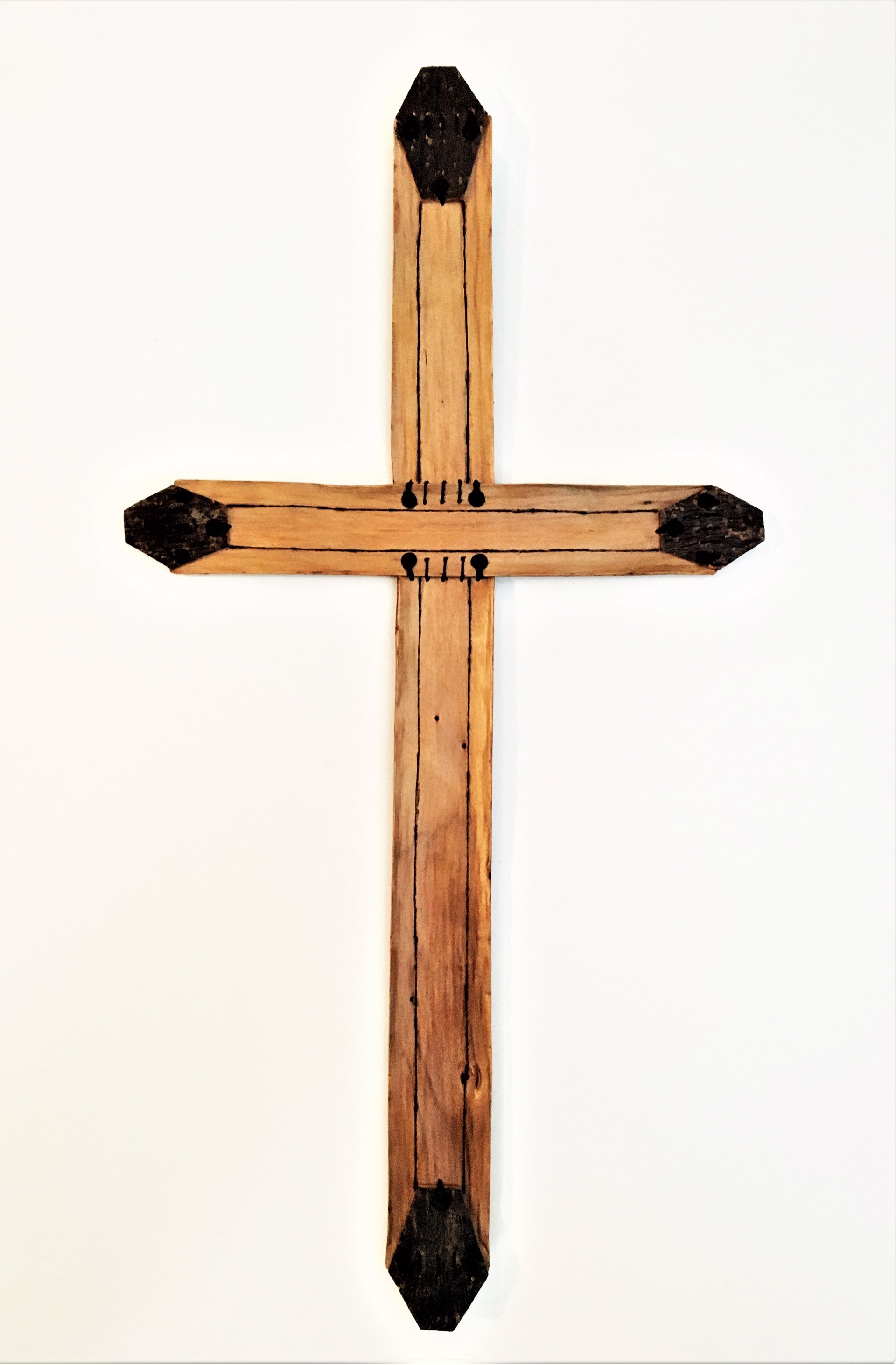 Cross with Hexagonal Tips by Kim Keats