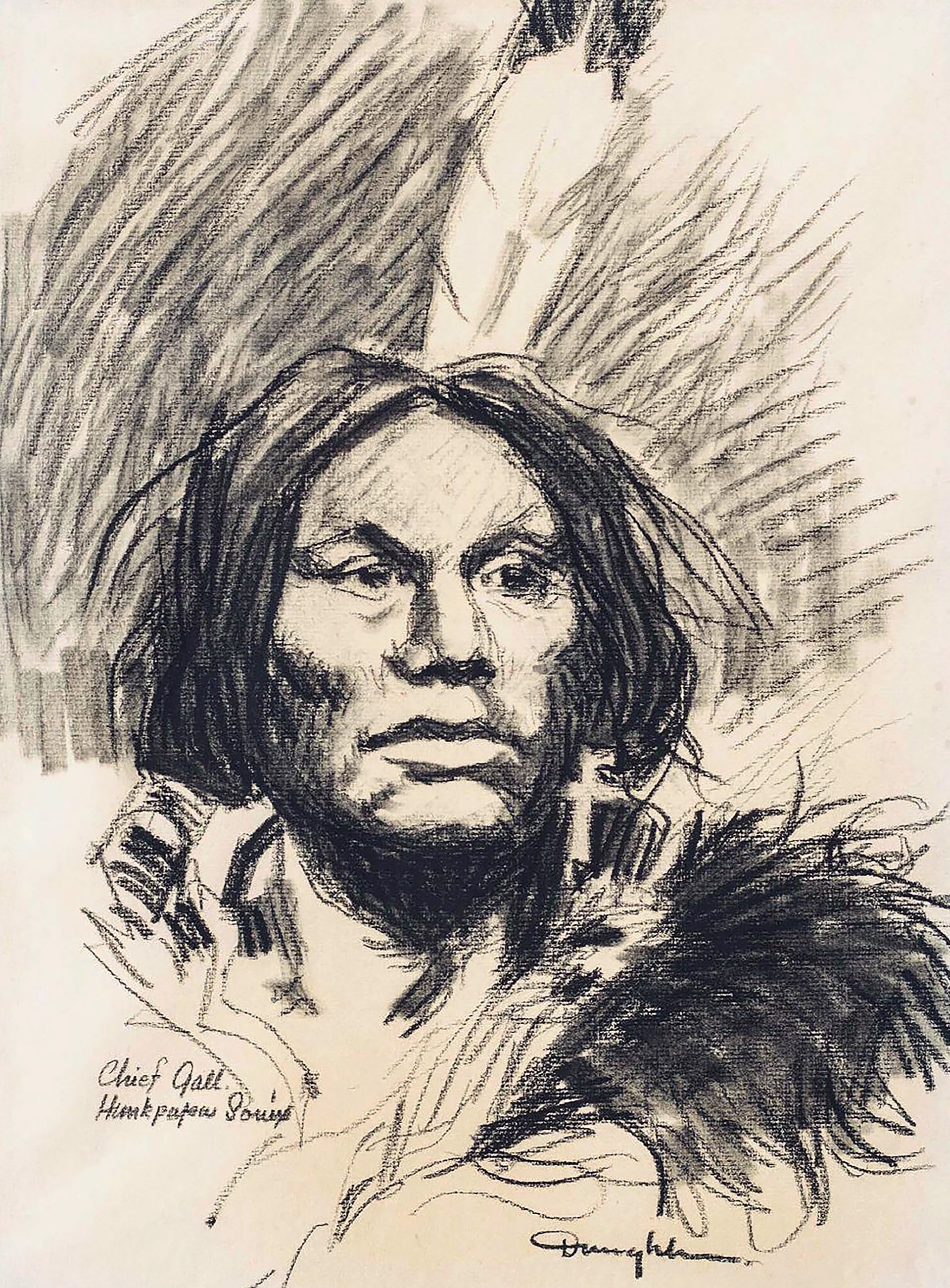 Chief Gall by Robert Daughters (1929-2013)
