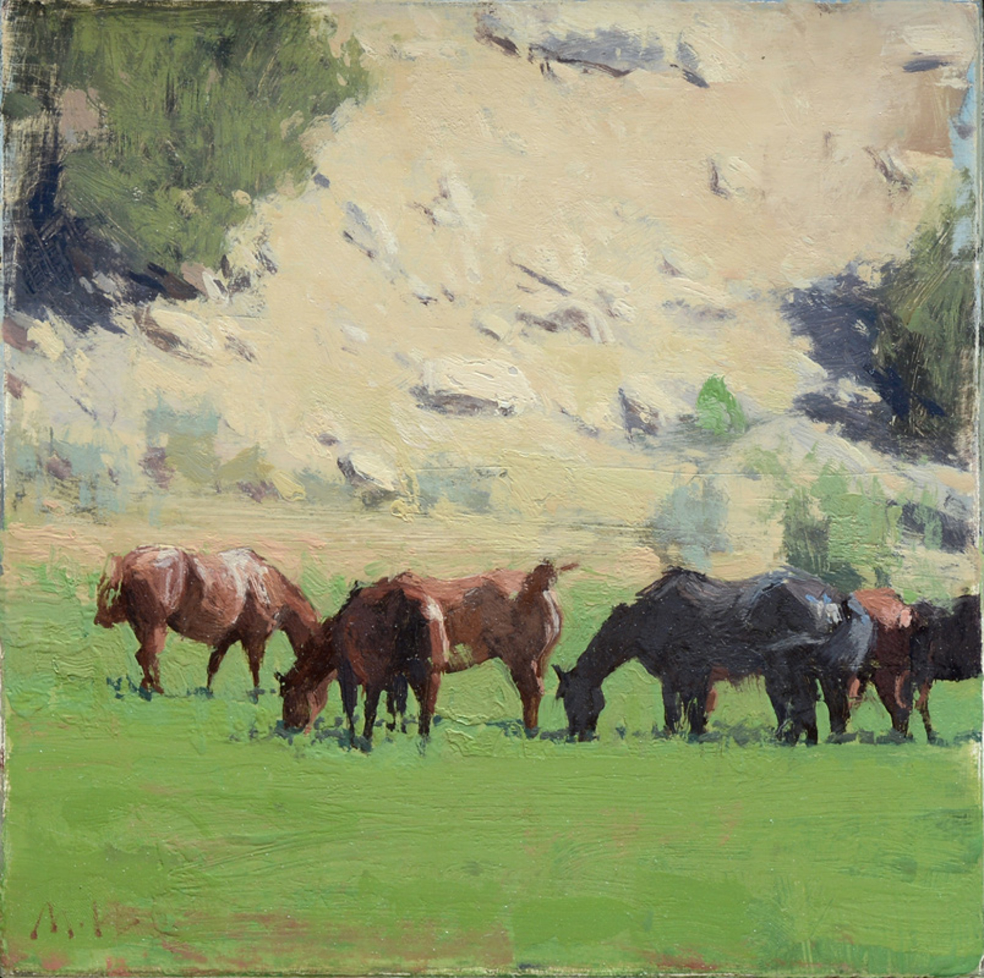 Canyon Horses I by Michael Workman
