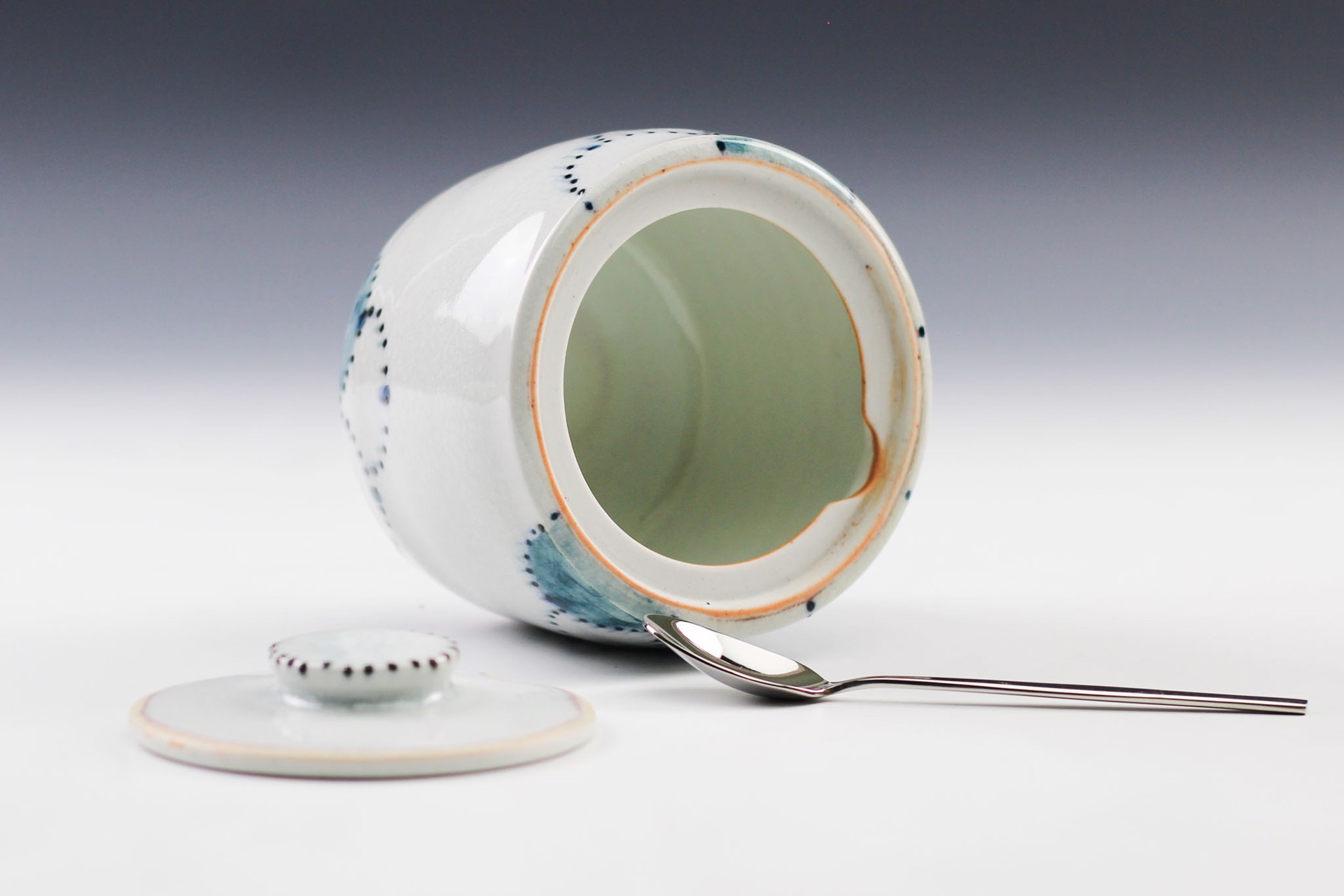 Sugar Jar with Spoon by Juliane Shibata