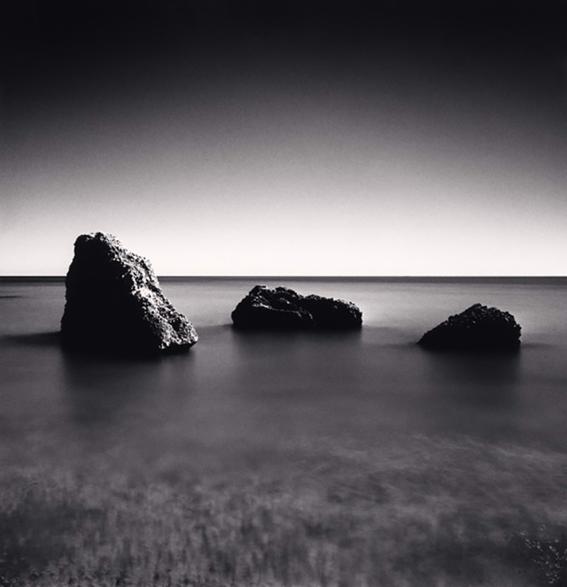 Three Rocks, Canale Beach, Vasto, Abruzzo, Italy (edition of 25) by Michael Kenna