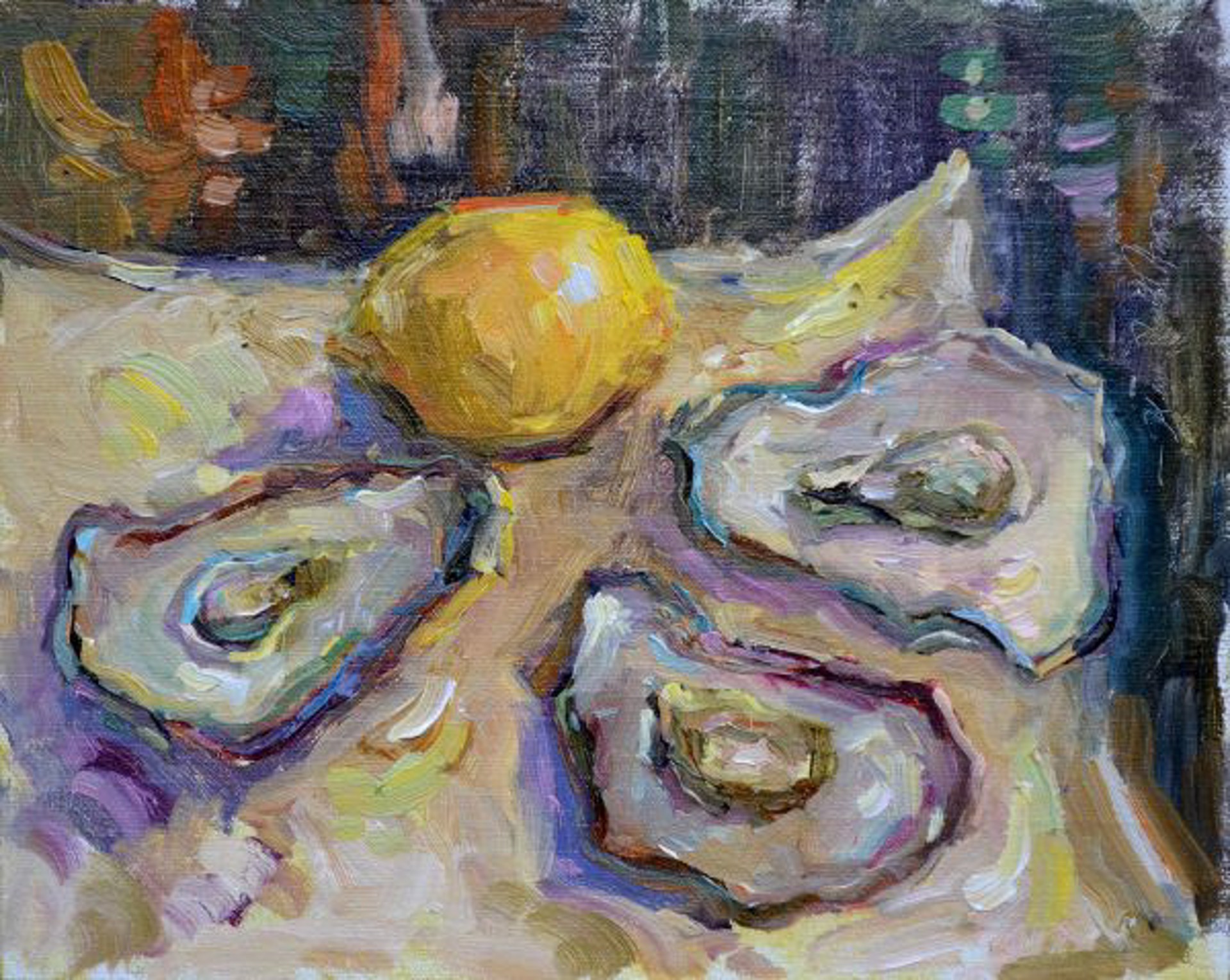 Oysters at Bohicket Creek by Karen Hewitt Hagan