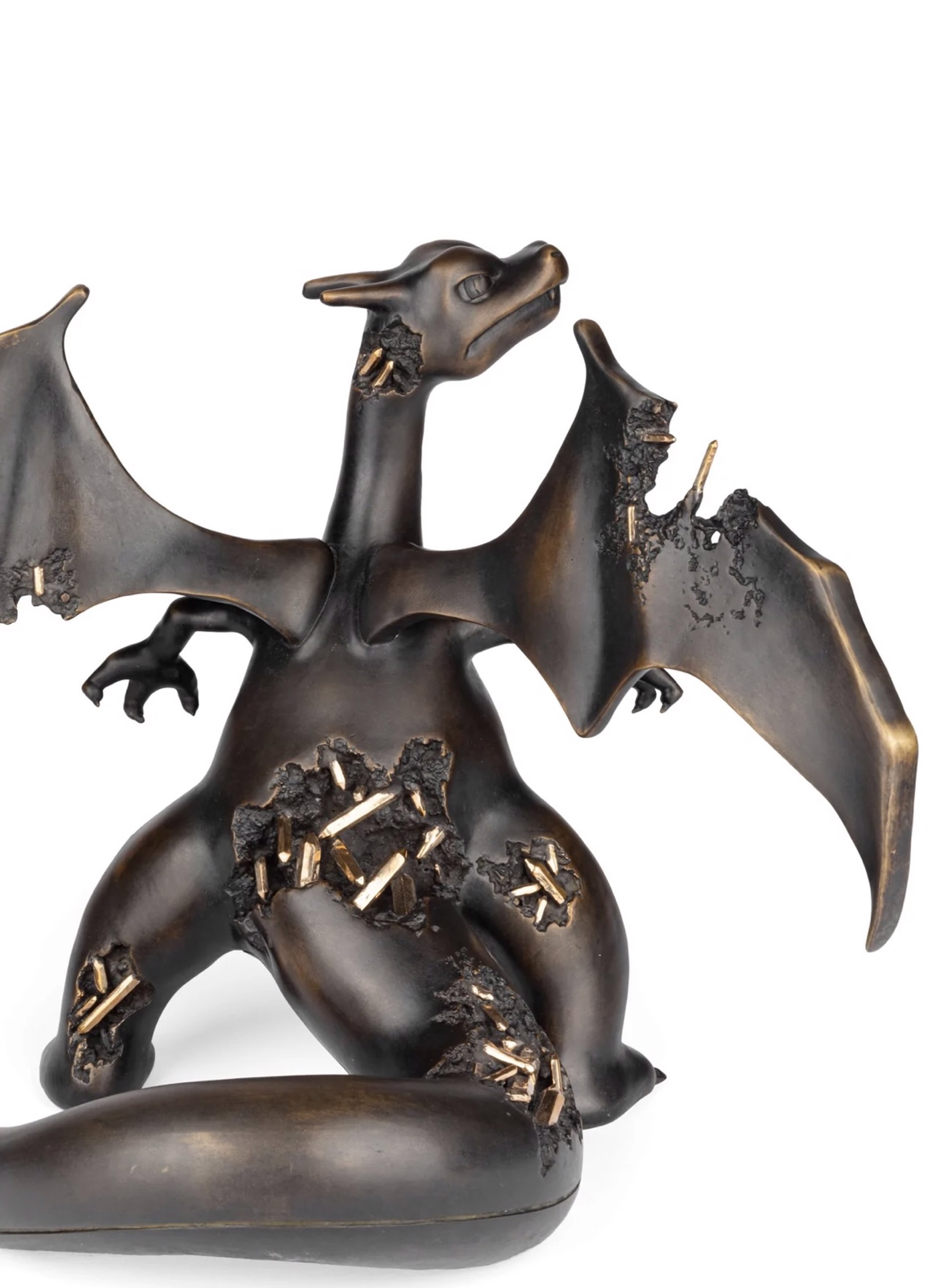 Bronze Crystalized Charizard by Daniel Arsham