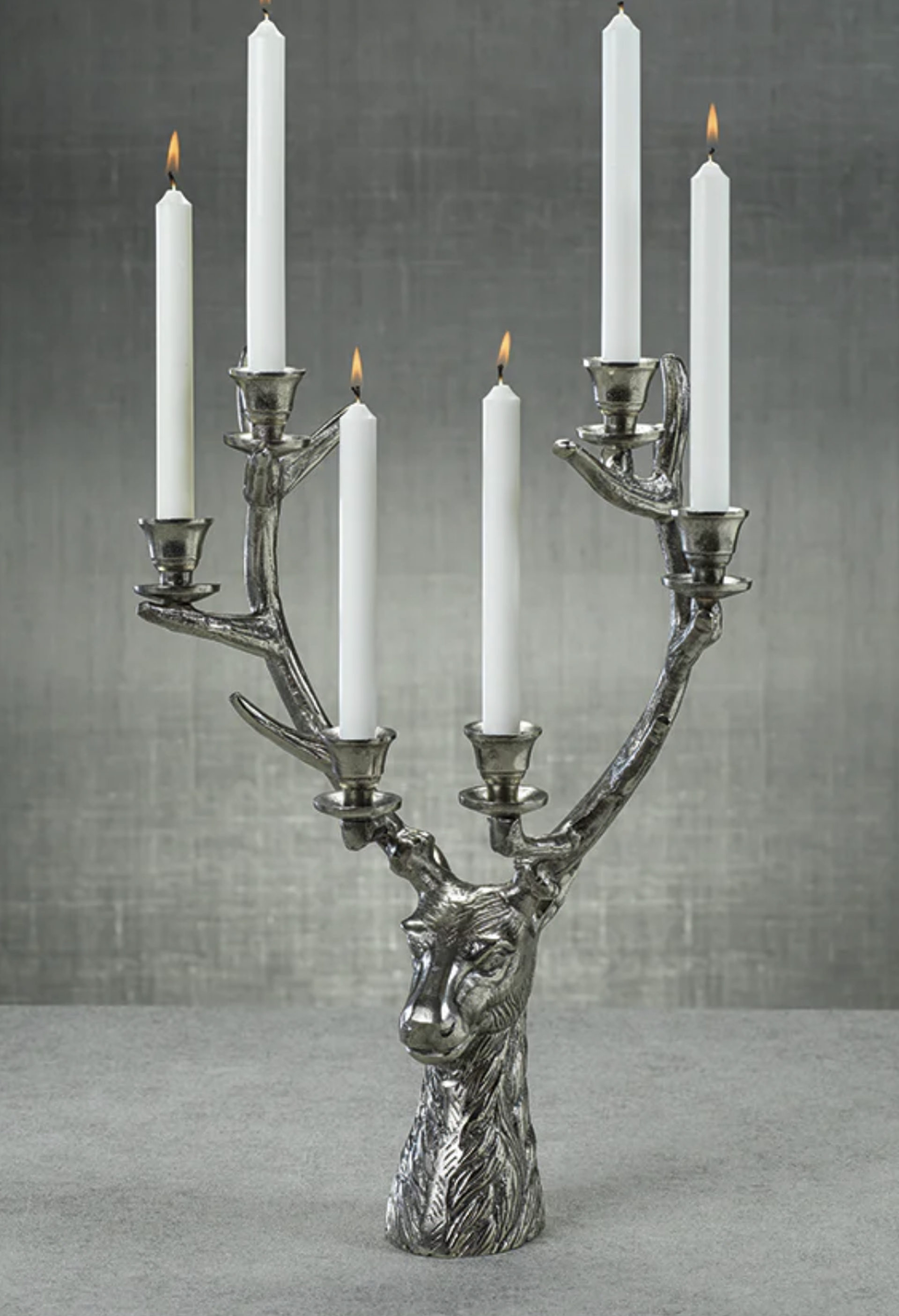 Stag Head 6-Tier Candleholder - Large by Argent