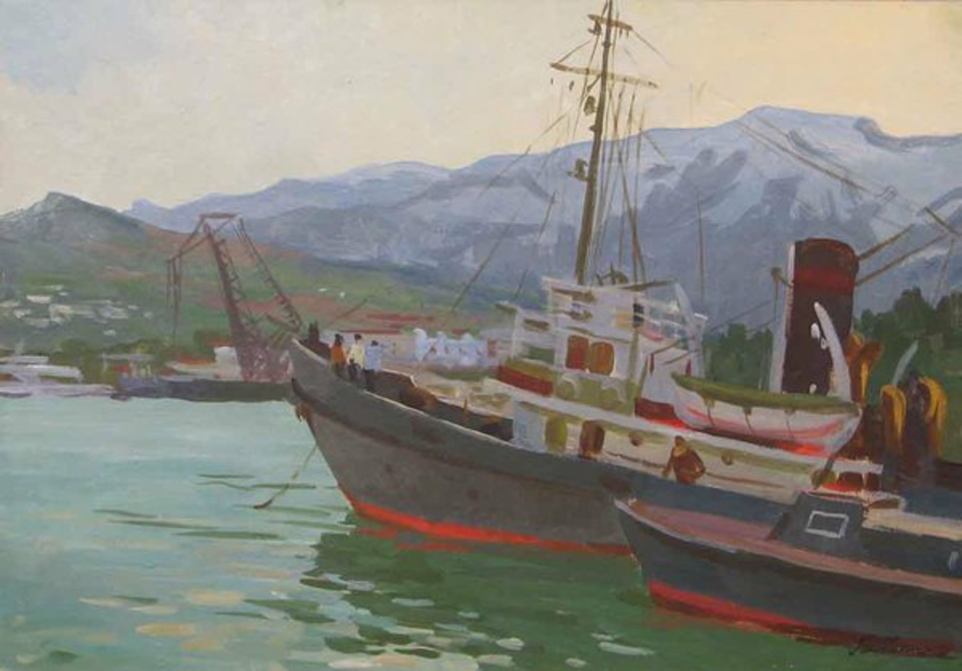 In Yalta Port by Vladimir Masik