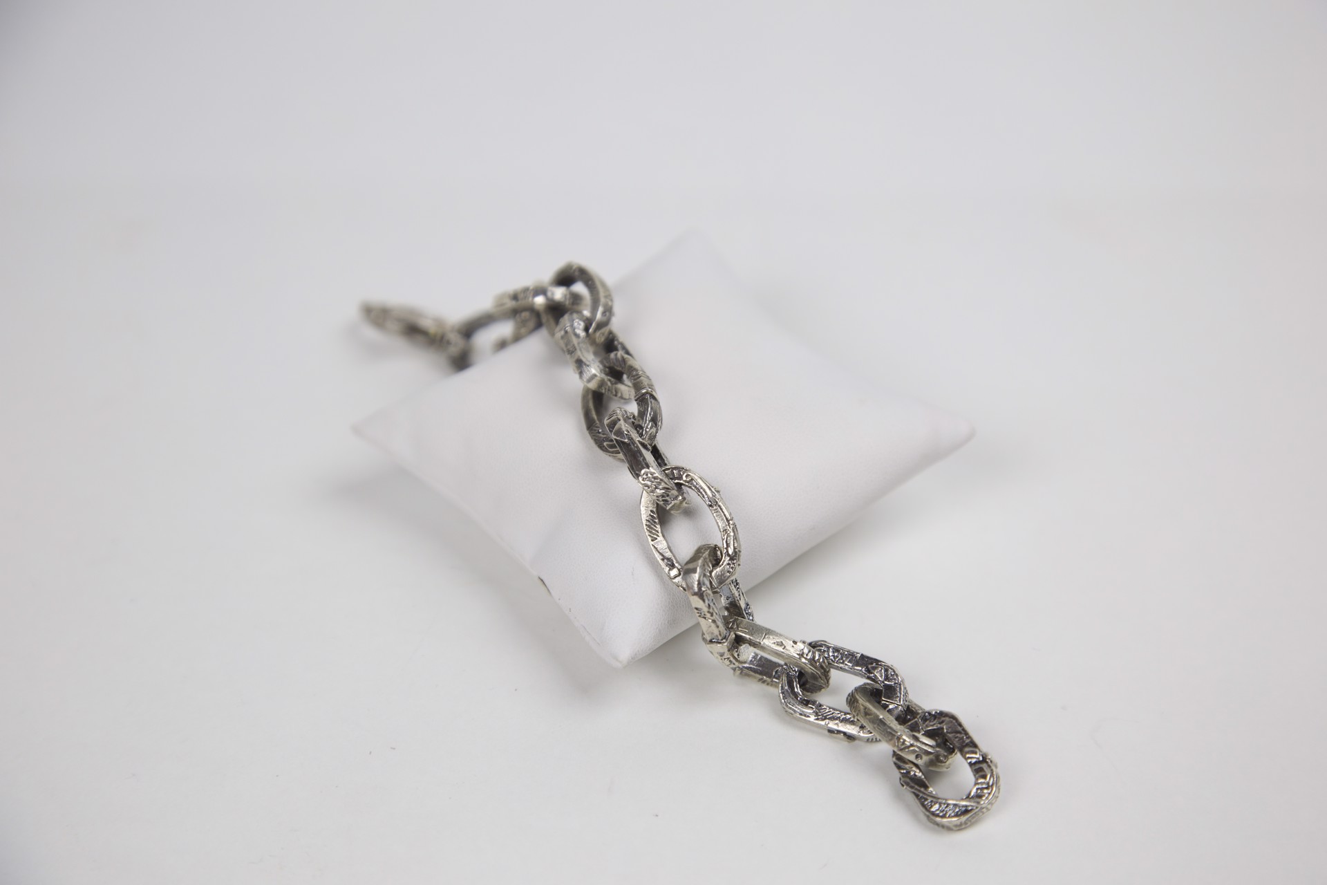 Sterling silver link bracelet - Anvil Collection by Jeri Mitrani