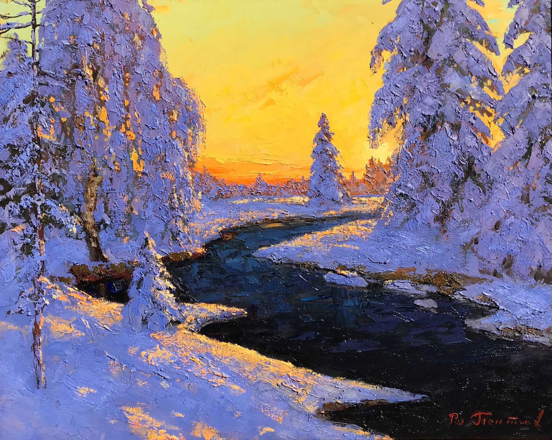 Winter Forest by Vladimir Pentjuh