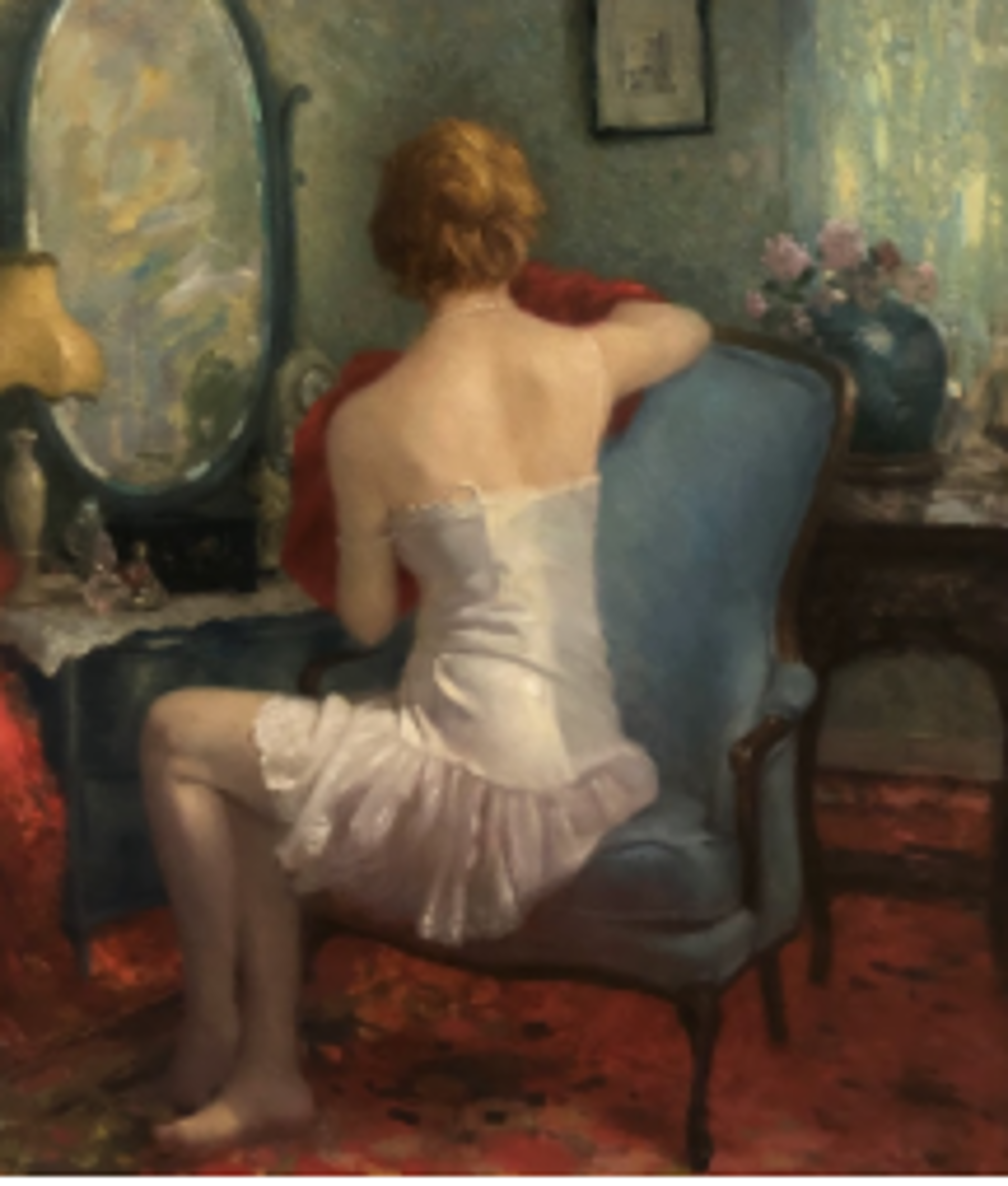 At the Dressing Table by David Hatfield