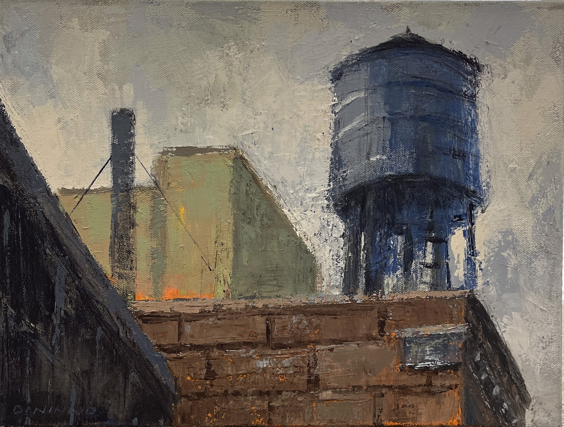 8th Street Water Tower by Steve Dininno