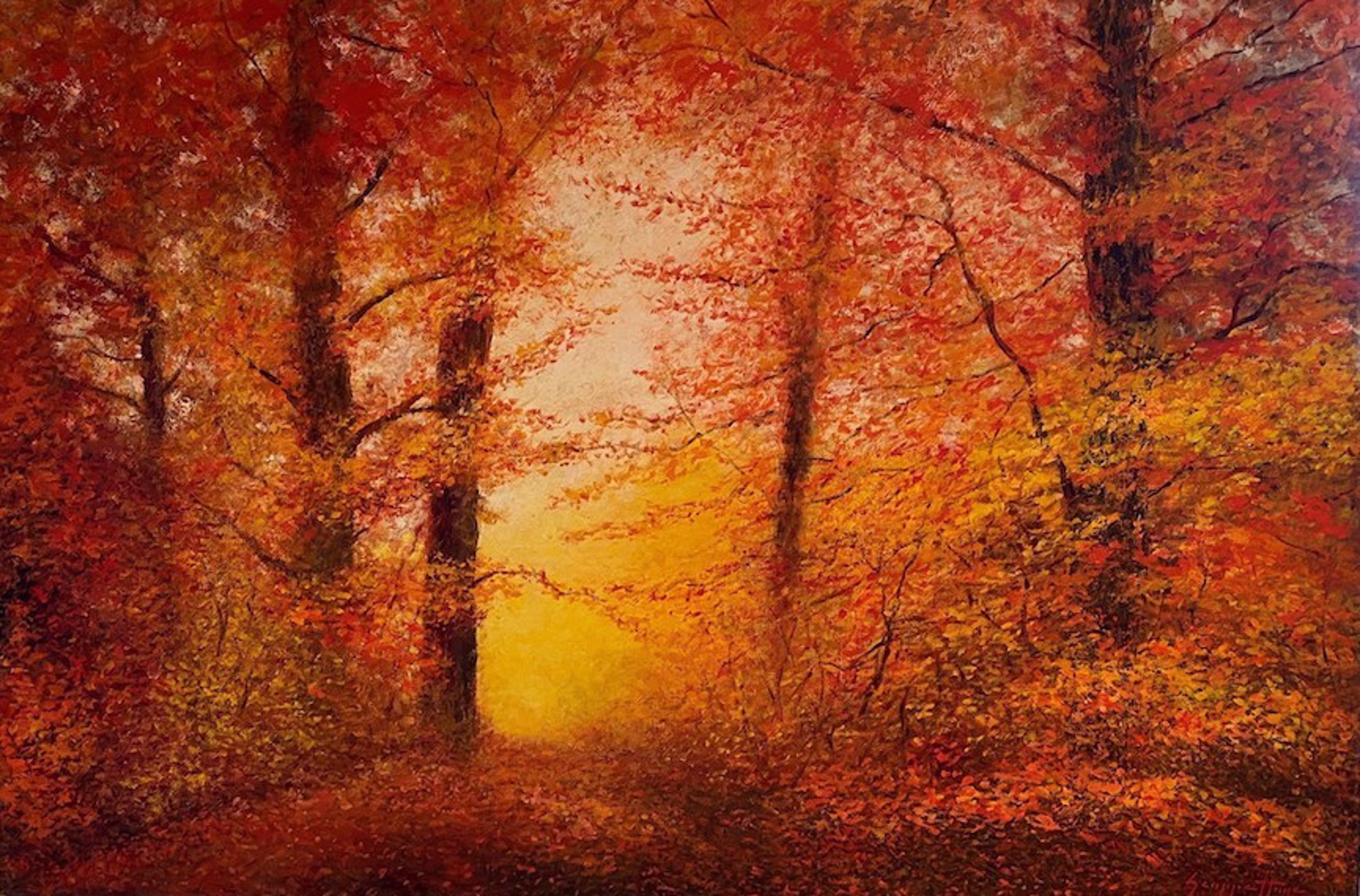 Autumn Alcove  by James Scoppettone