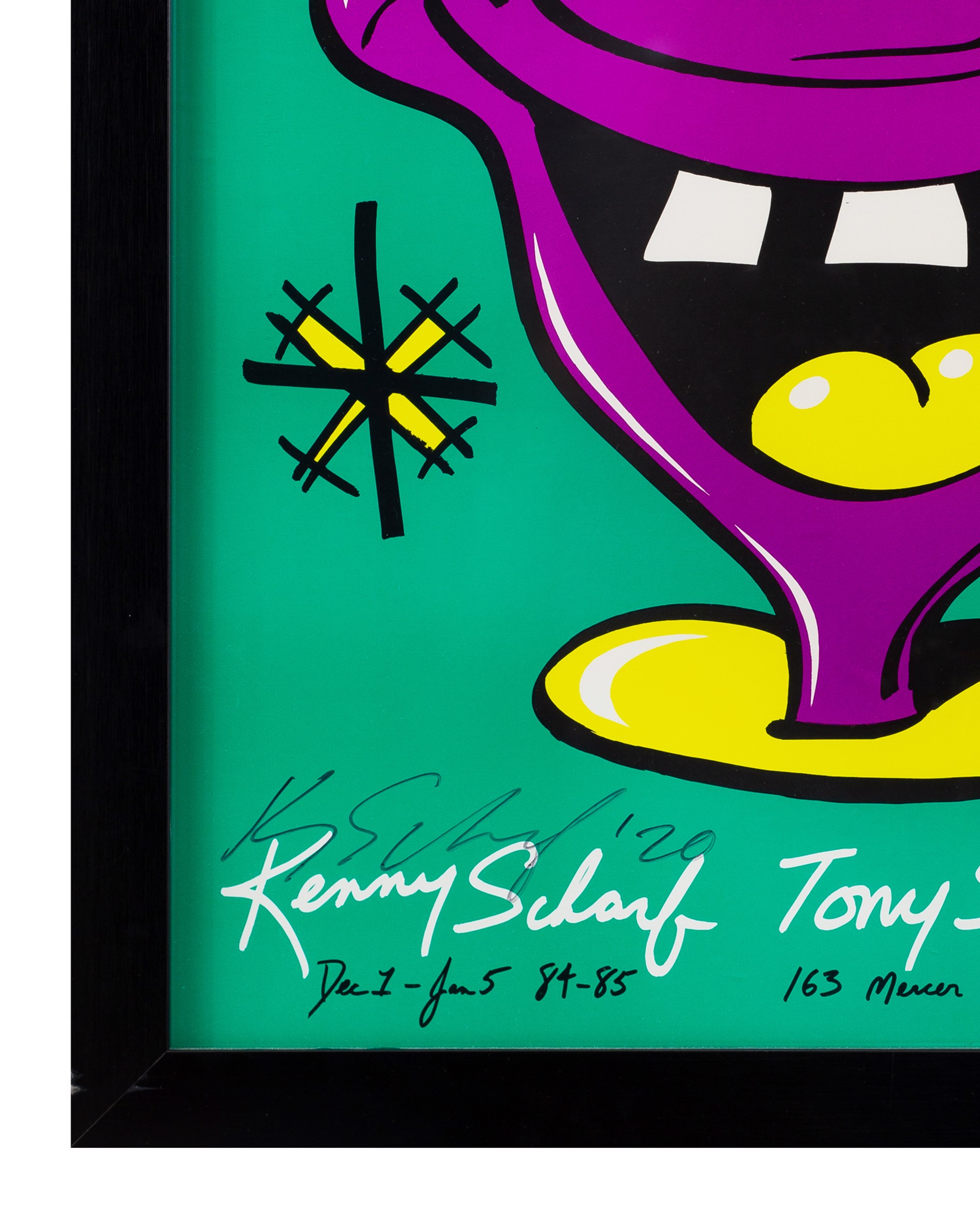 Kenny Scharf Signed Tony Shafrazi 2nd Show Poster by Kenny Scharf