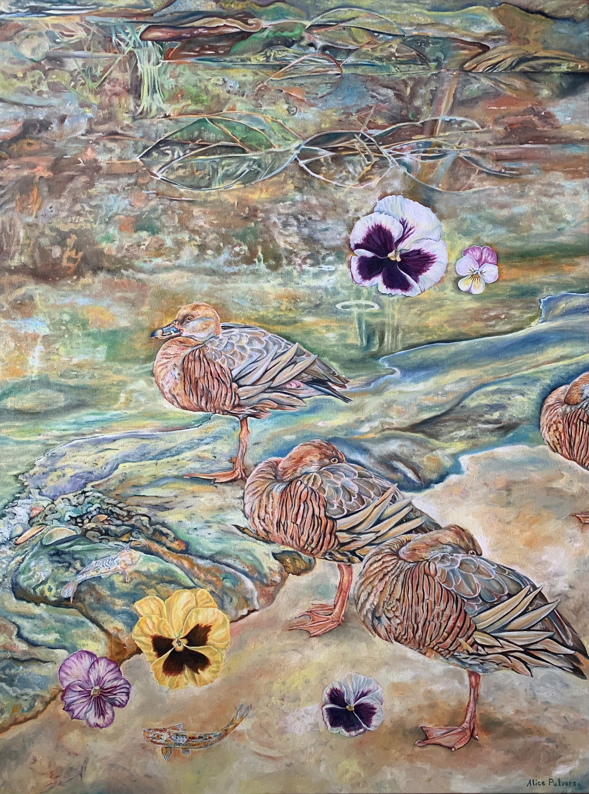 Early Morning by the River by Alice Pulvers