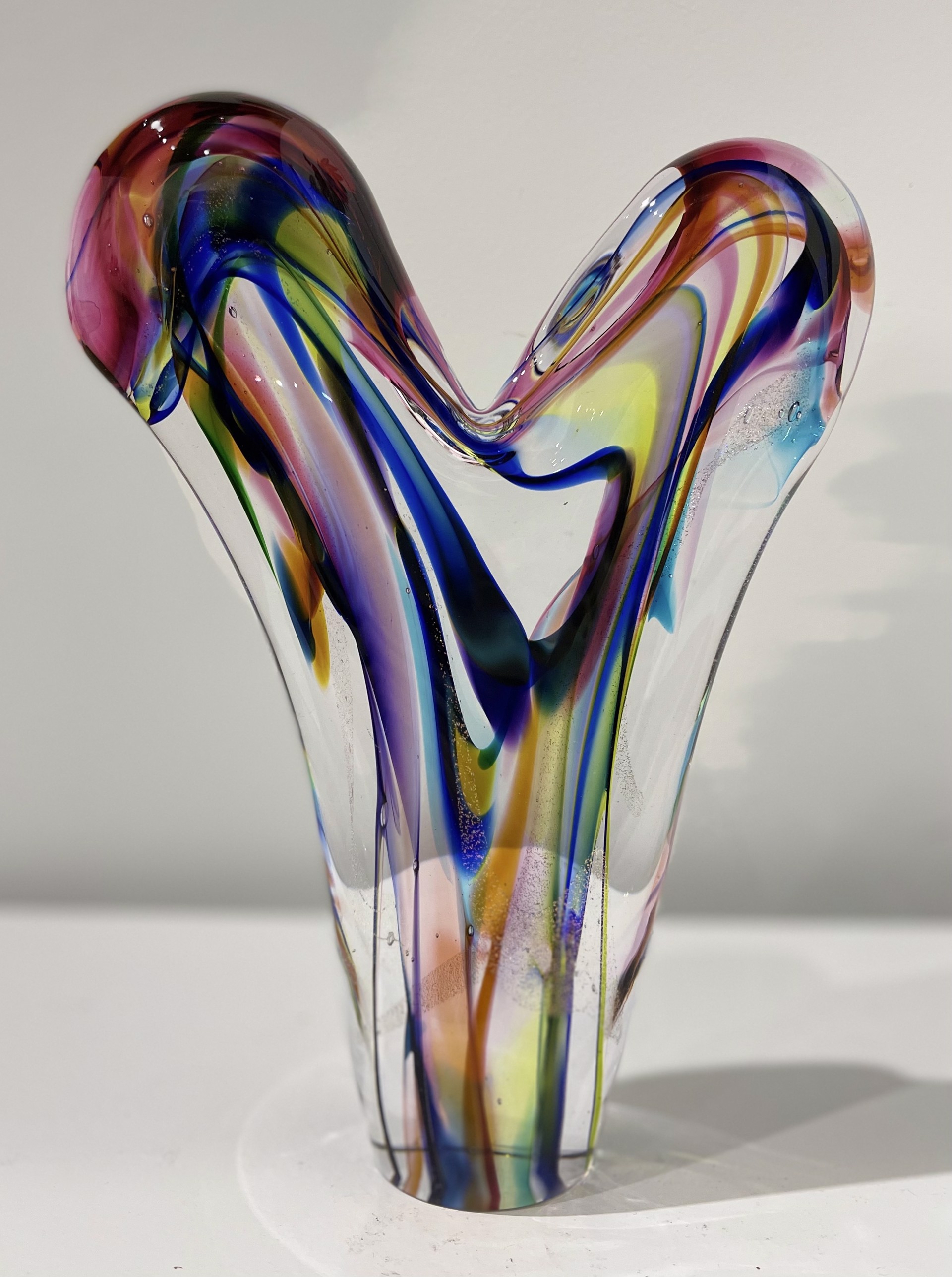 Rainbow Standing Heart II by David Goldhagen