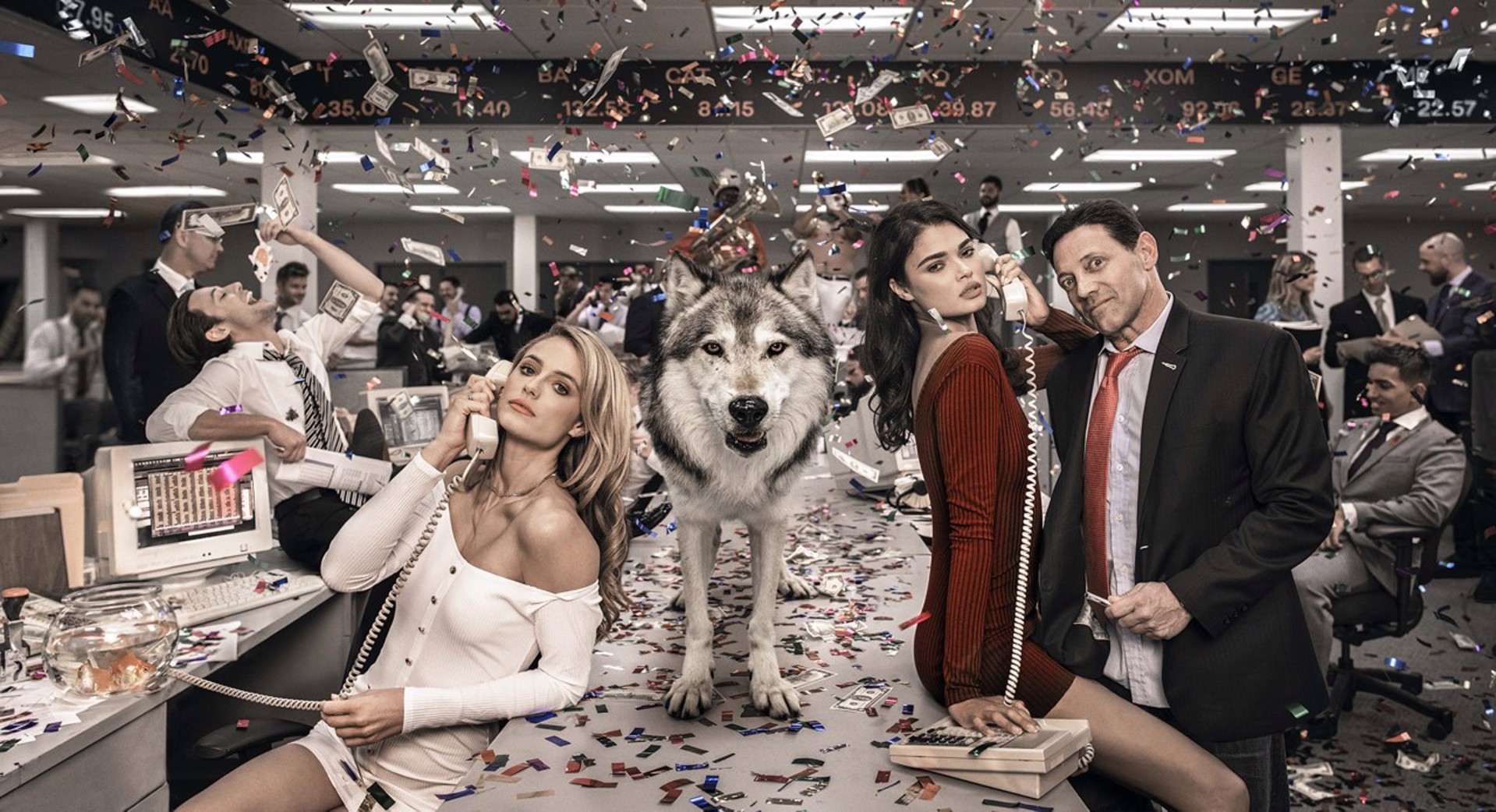 Wolves of Wall Street ll (Color) by David Yarrow